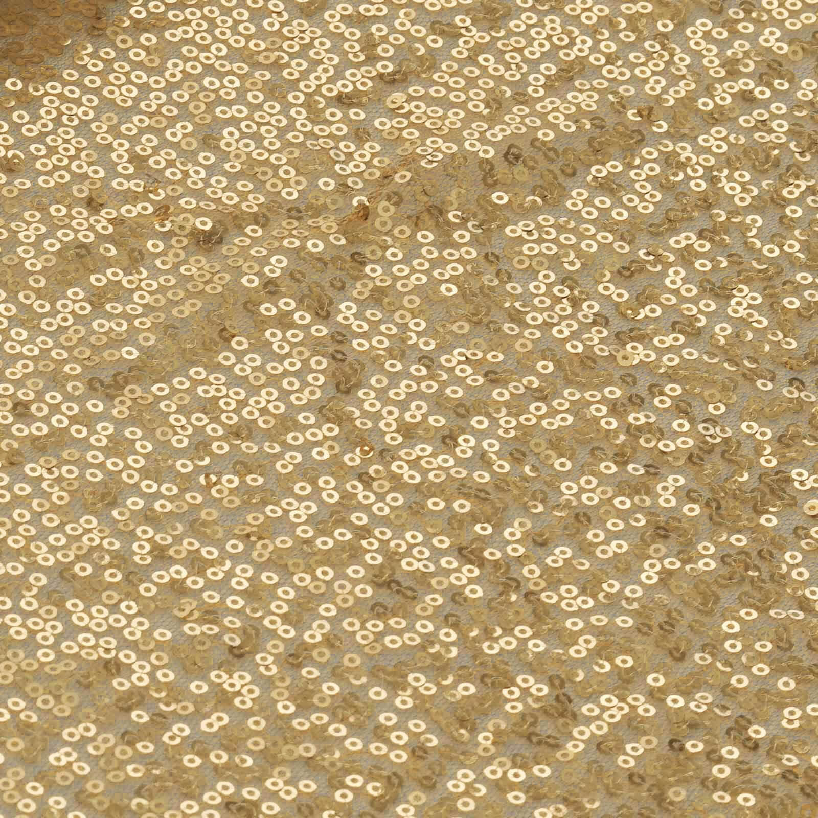 12x108 Gold Sequin Table Runner - Sparkling for Stylish Gatherings