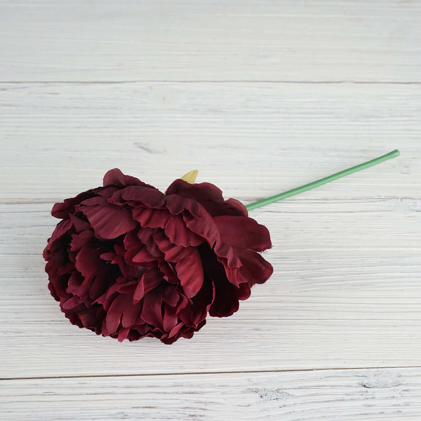 Hot Sale! 12-piece Burgundy Artificial Silk Peony Bouquet for Various Decorations