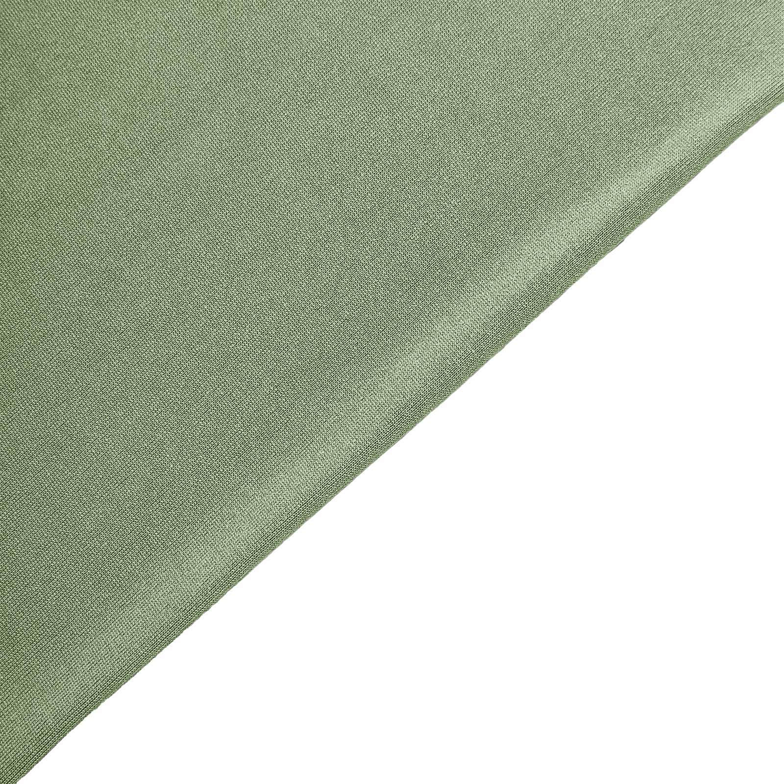 5-Pack Heavy Duty Stretch Spandex Chair Sashes in Dusty Sage Green - Ideal for Events