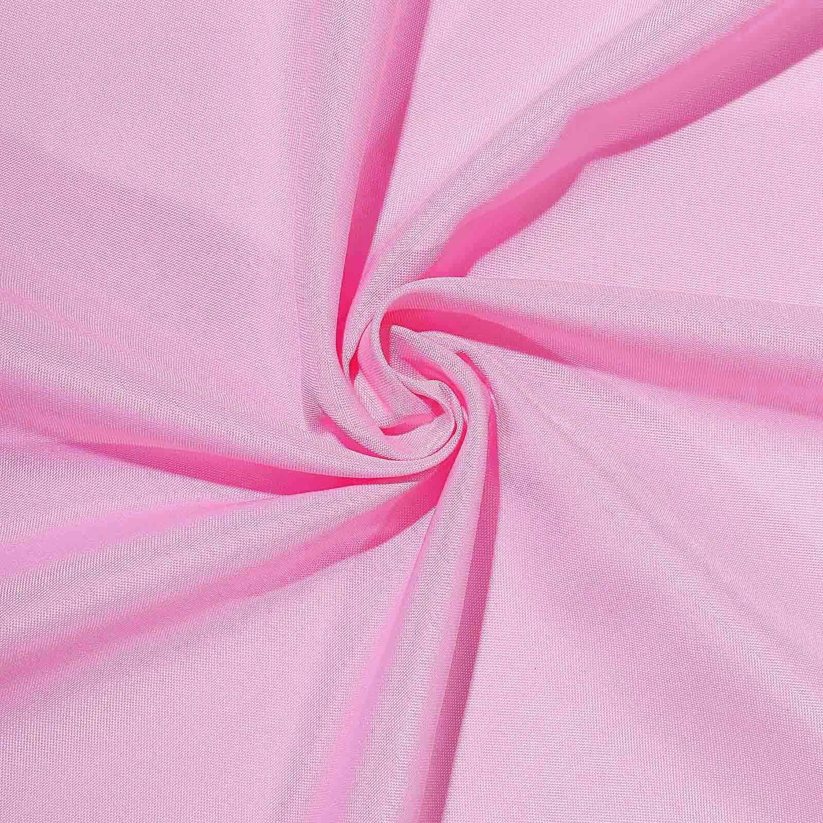 Pink 90x90 Polyester Square Tablecloth - Wrinkle-Free & Long-Lasting