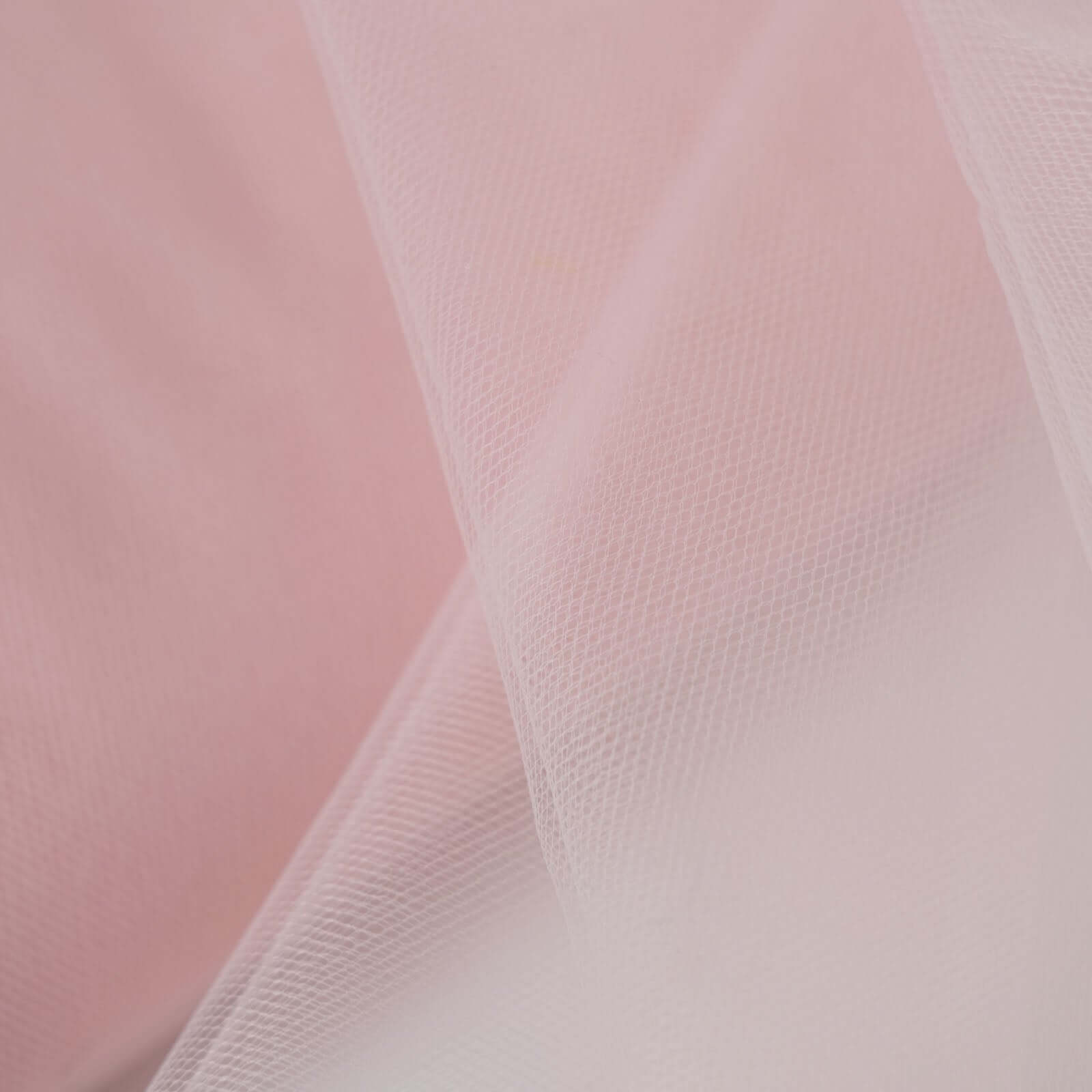 40-Yard Blush Tulle Fabric Bolt, 54 Inches Wide, Ideal for DIY Crafts