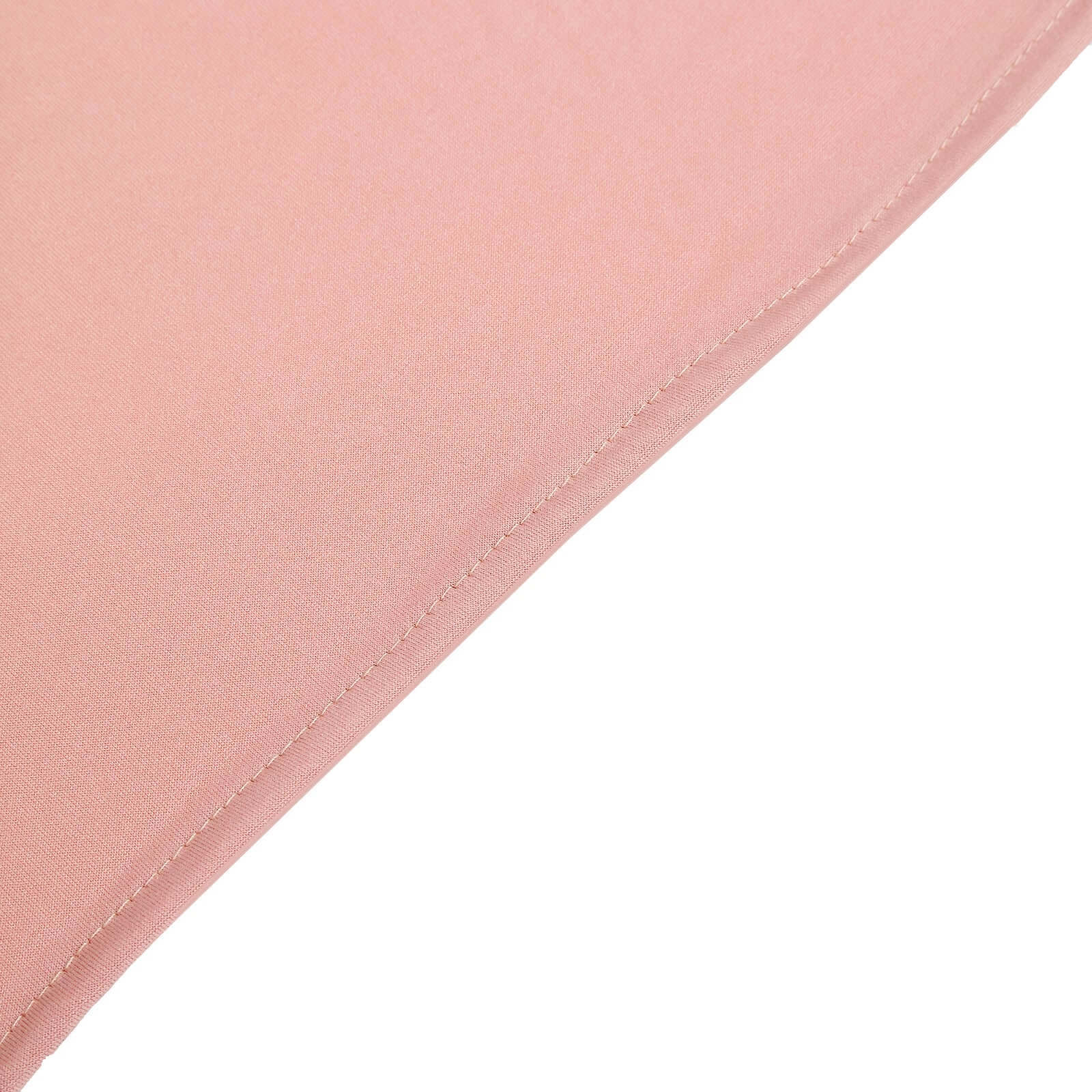 Custom-Fitted 7ft Matte Dusty Rose Spandex Half Moon Chiara Wedding Arch Backdrop Stand Cover - Exclusive Offer