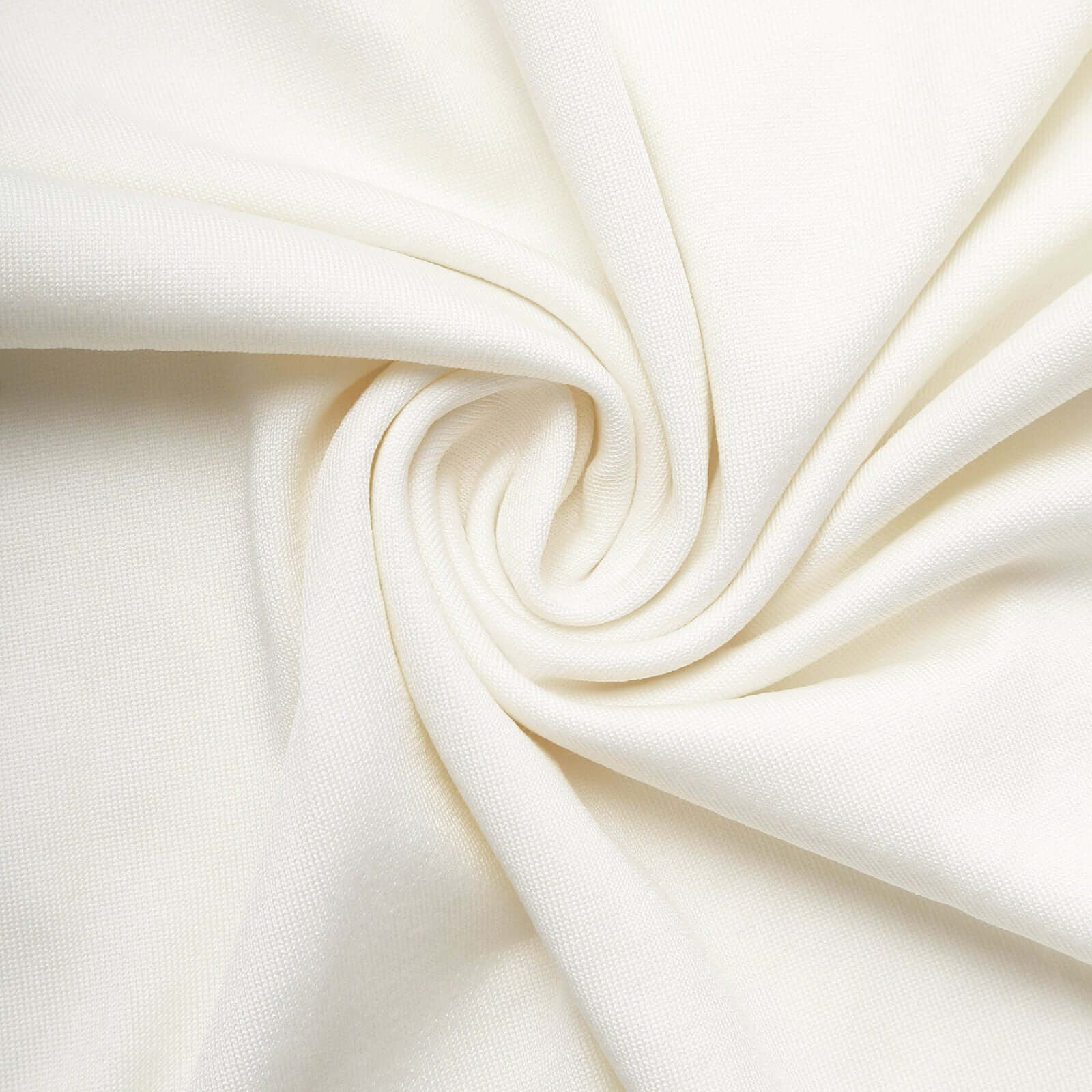 Premium 8ft Ivory Spandex U-Shaped Wedding Arch Cover - Double-Sided Slipcover