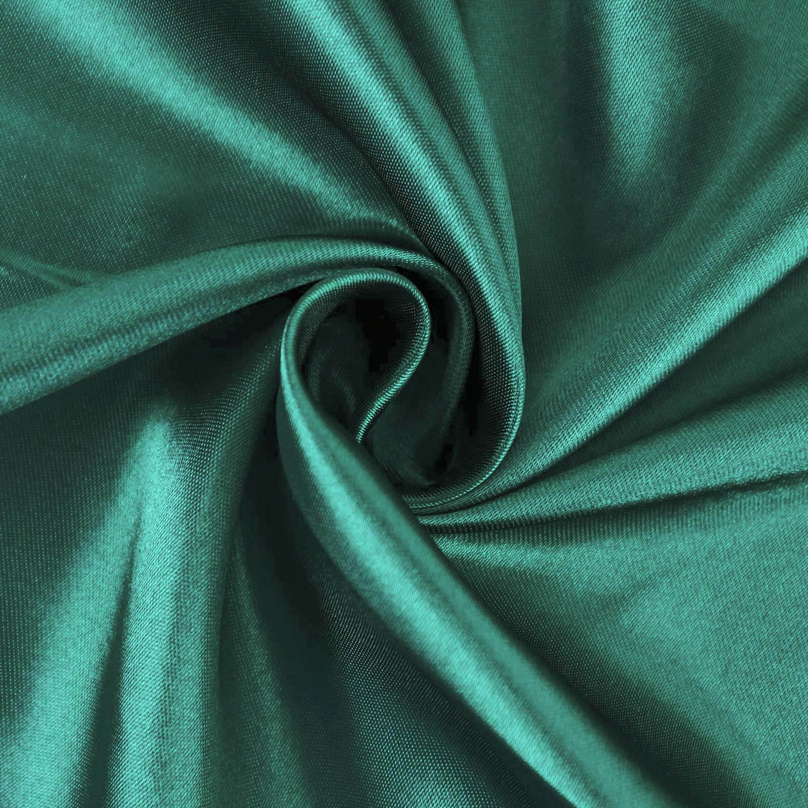 10-Yard by 54-Inch Hunter Emerald Green Satin Fabric Bolt - Ideal for DIY and Decor