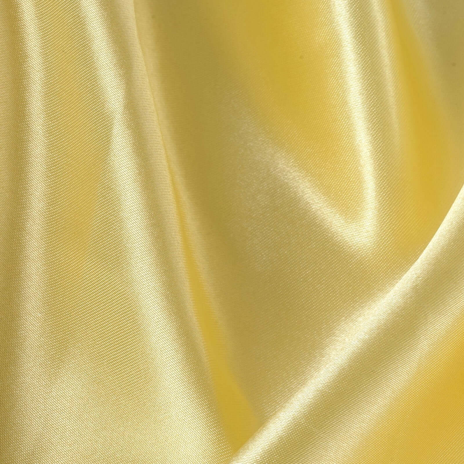 5-Piece Set of Durable Yellow Satin Chair Sashes with Shiny Finish, 6x106