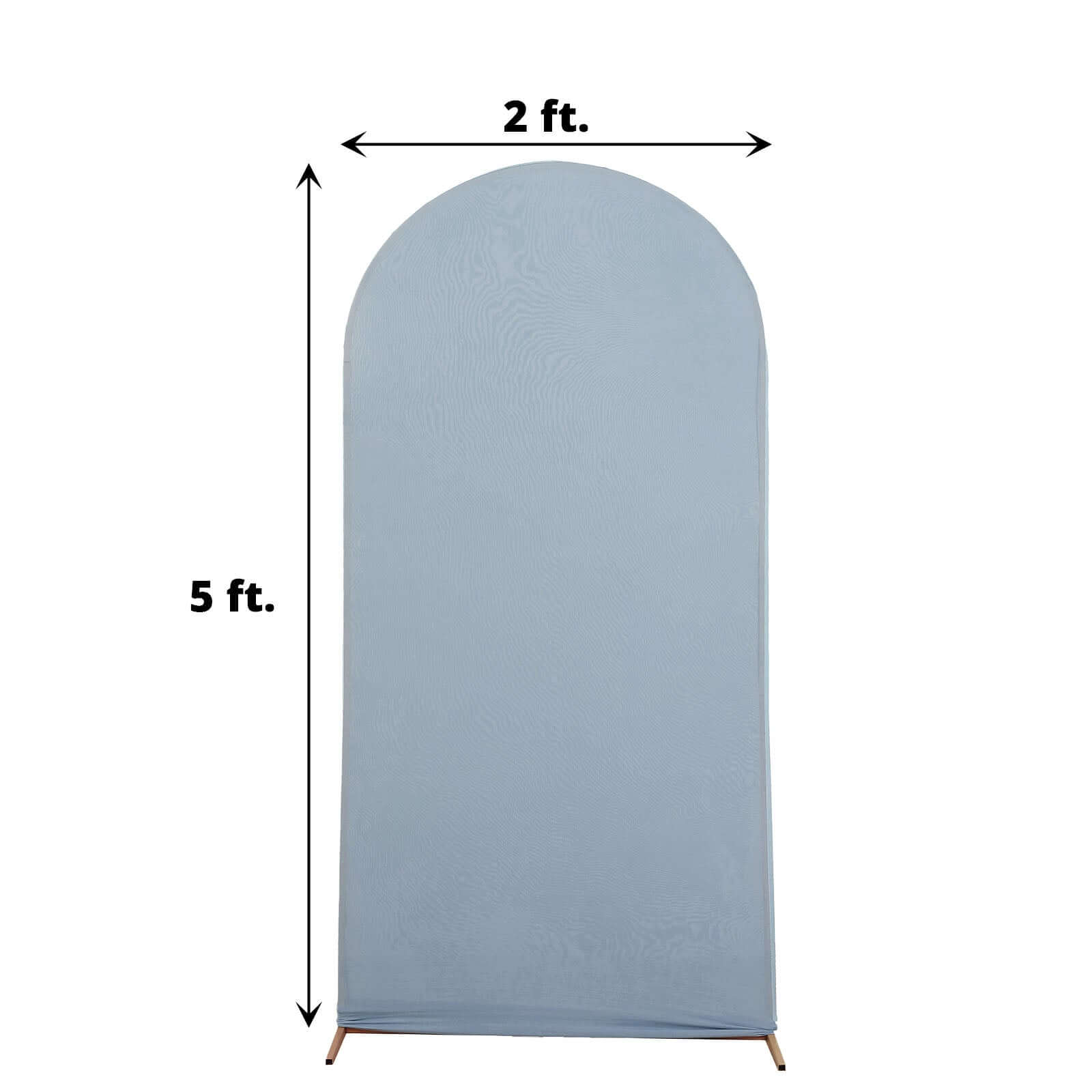 Hot! 5ft Dusty Blue Spandex Fitted Cover for Round Top Wedding Arch