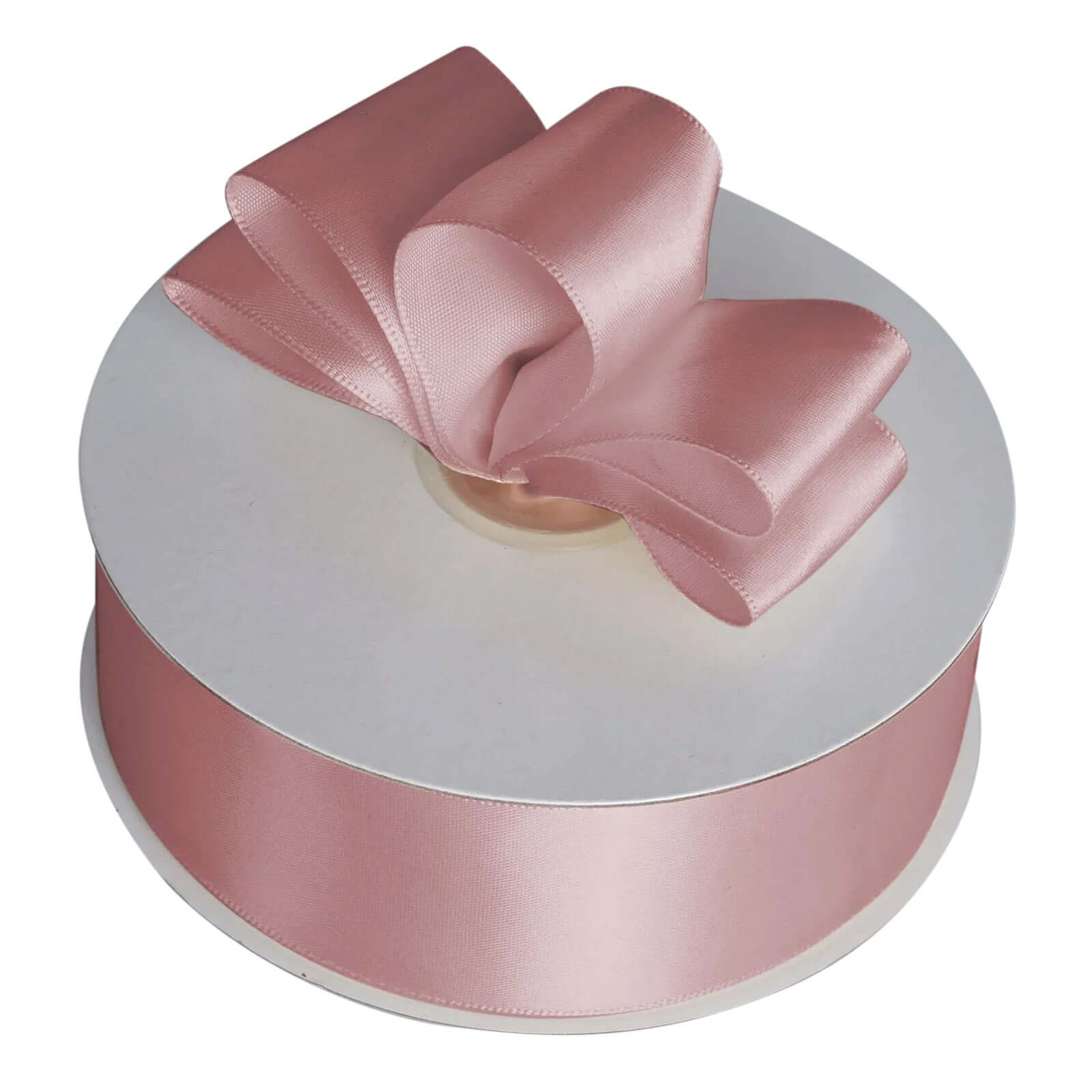 50 Yards 1.5" Dusty Rose Decorative Satin Ribbon - Ideal for Events