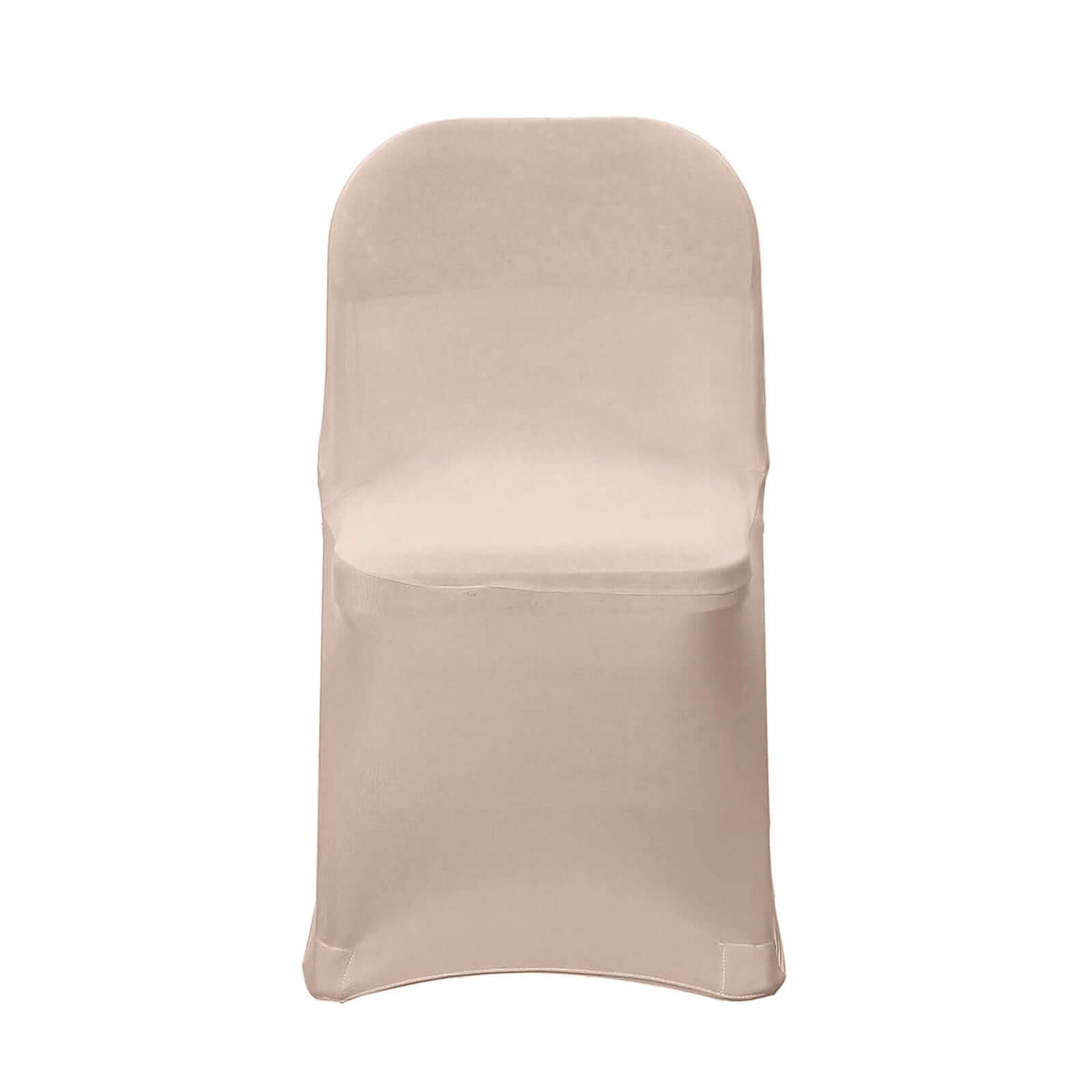 Hot Deal! Reusable & Wrinkle-Resistant 160GSM Nude Spandex Stretch Chair Cover for Folding Chairs