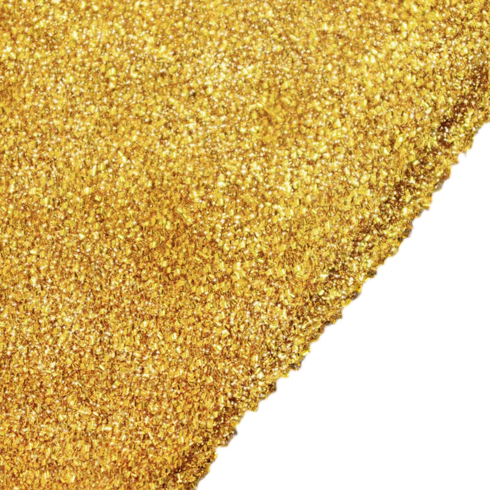 4-Piece Gold Shimmer Tinsel Chiara Wedding Arch Covers for Half Moon Stands (2.5ft - 7ft)