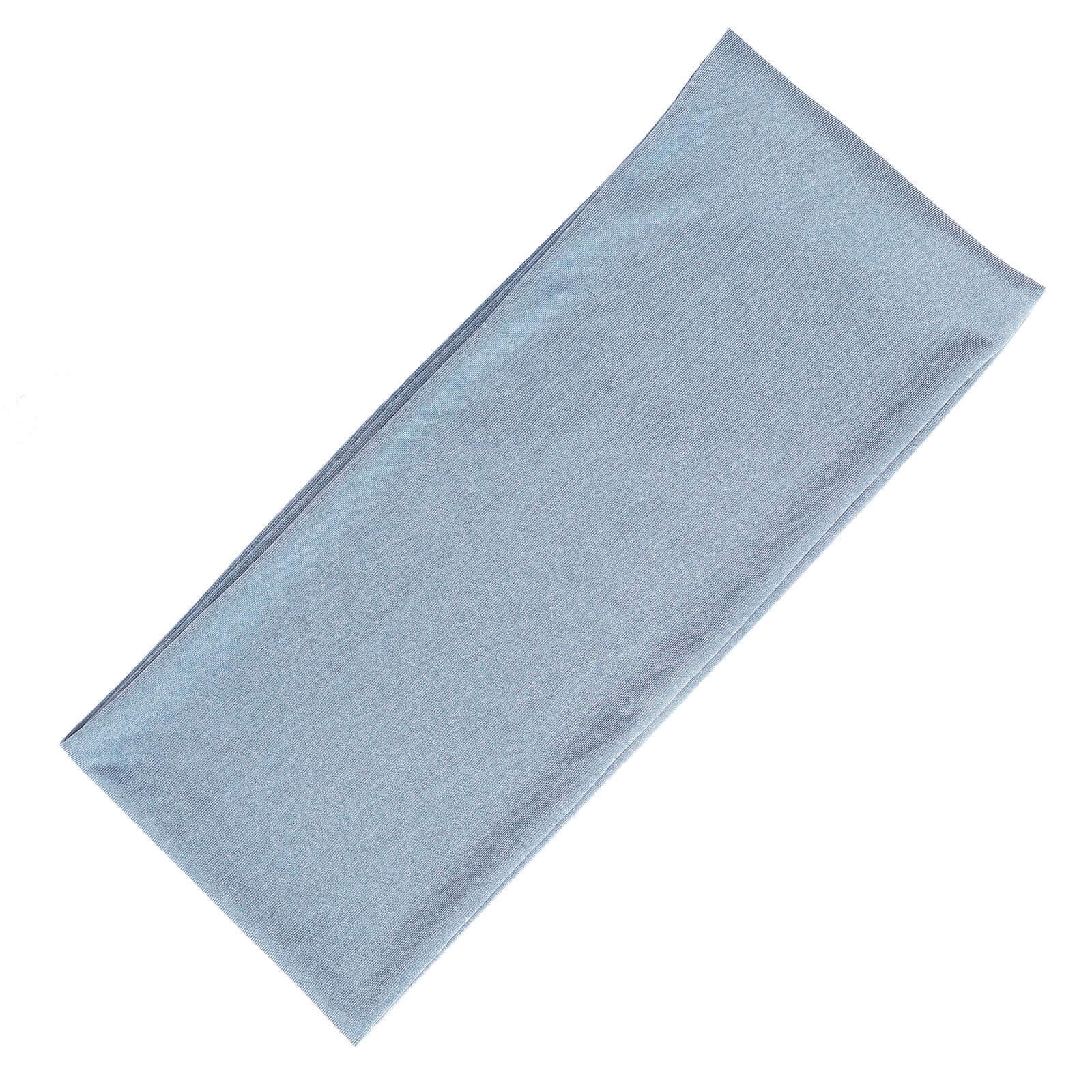 5-Piece Set of Dusty Blue Stretch Spandex Chair Sashes - Heavy-Duty 5x12 Bands