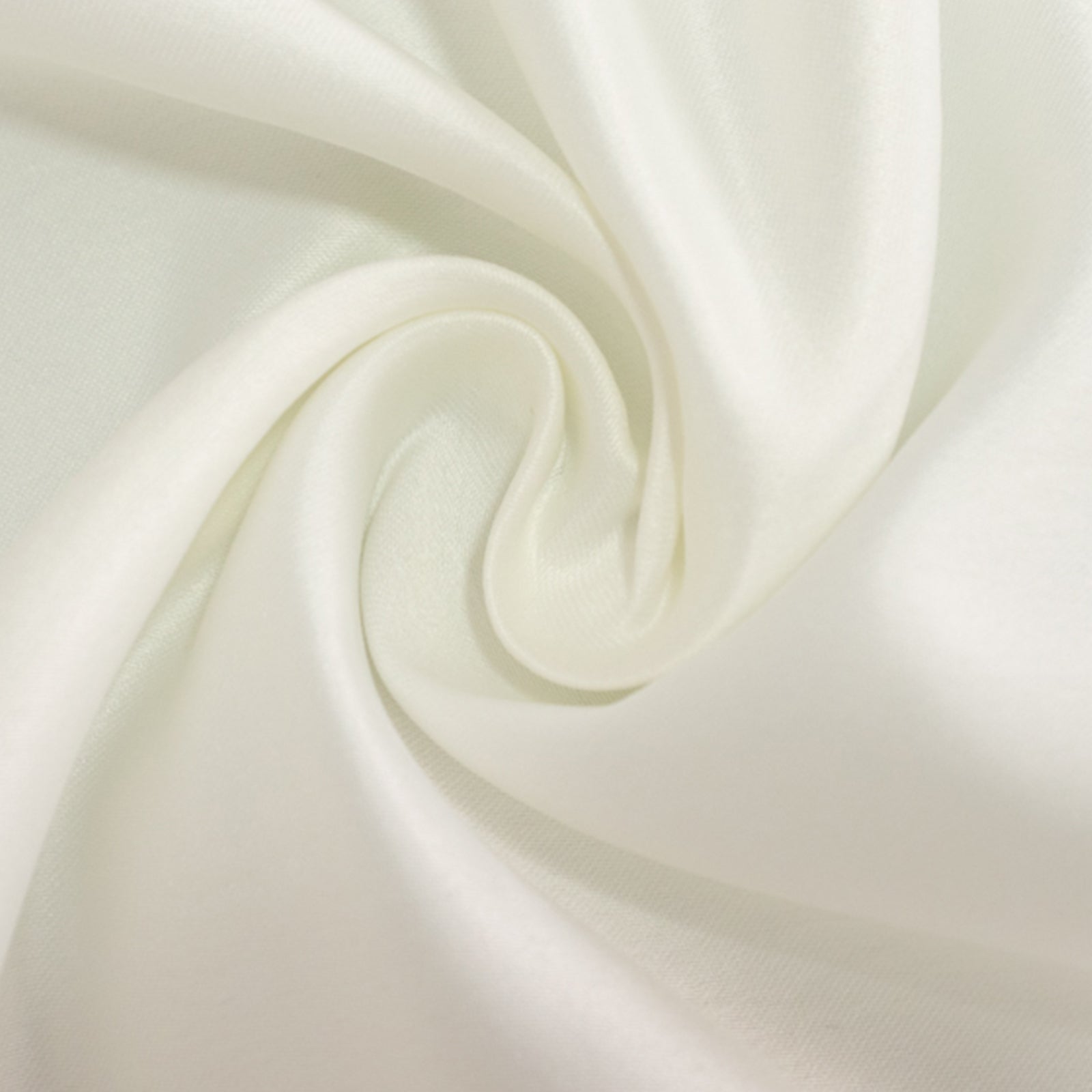 Ivory Lamour Satin 108" Round Tablecloth - Durable & Silk-Like, Ideal for Events