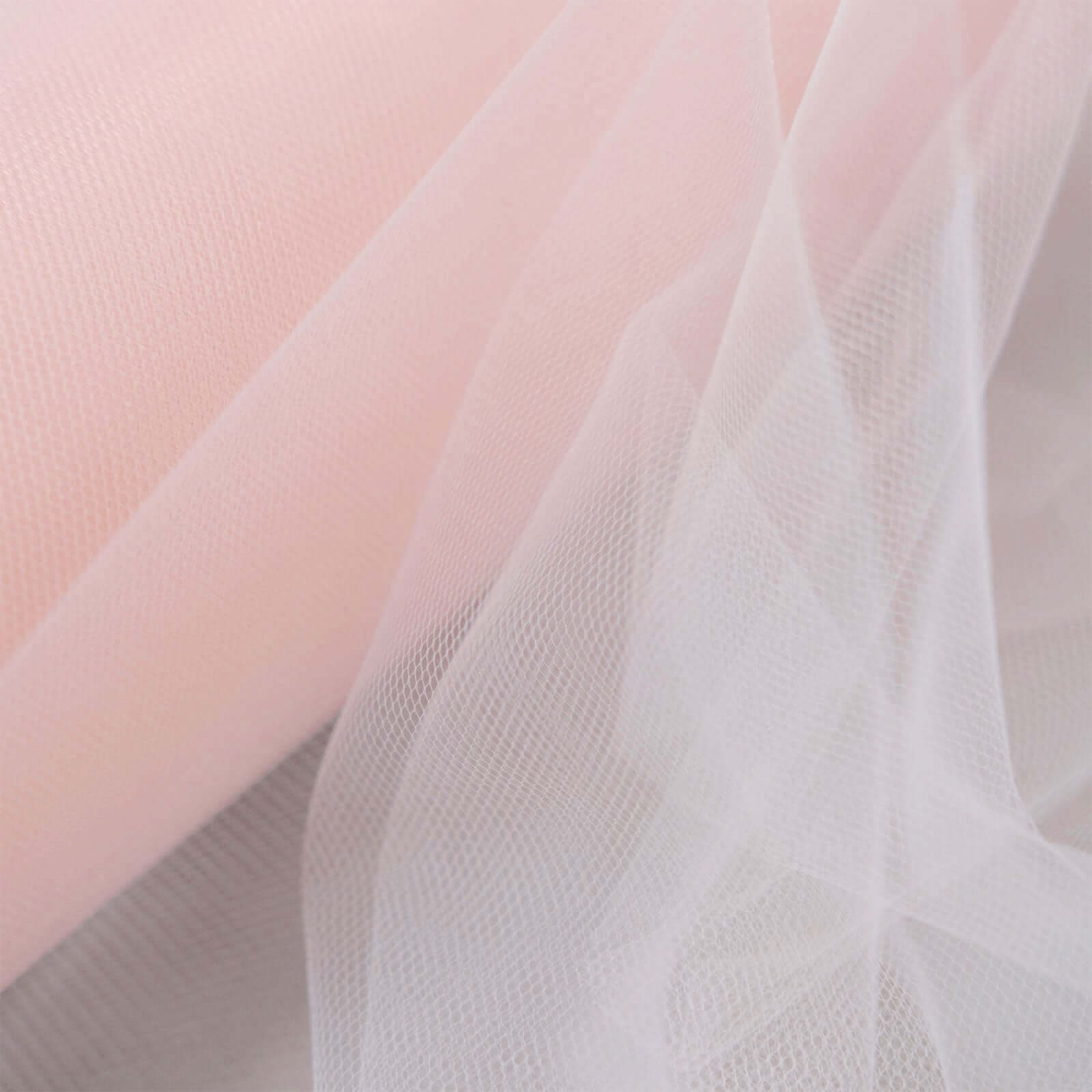 12-Inch Wide, 100-Yard Blush Tulle Fabric Bolt for Craft Projects