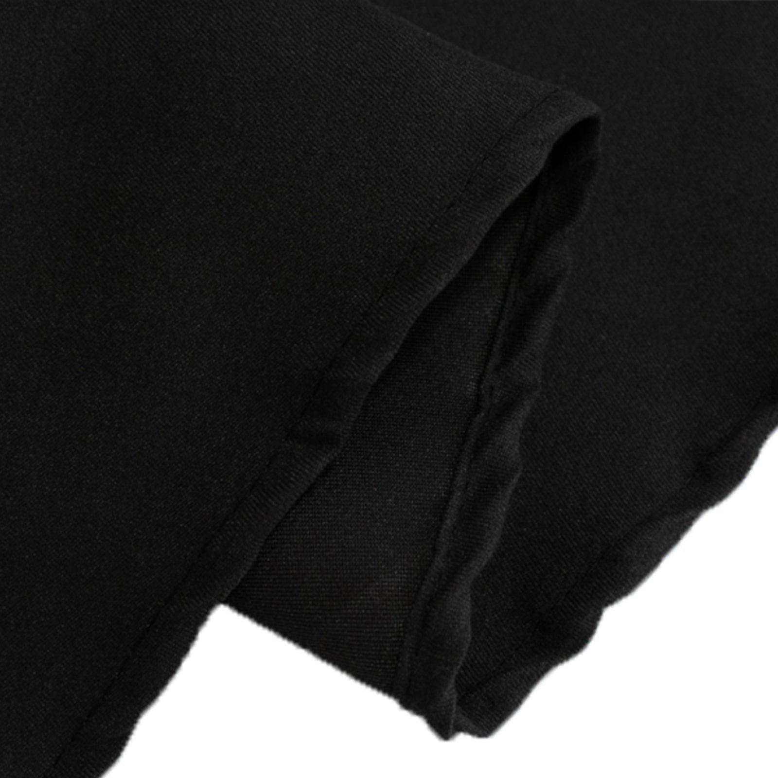 Exclusive Wrinkle-Resistant Black 108" Cotton Blend Round Tablecloth for Special Occasions
