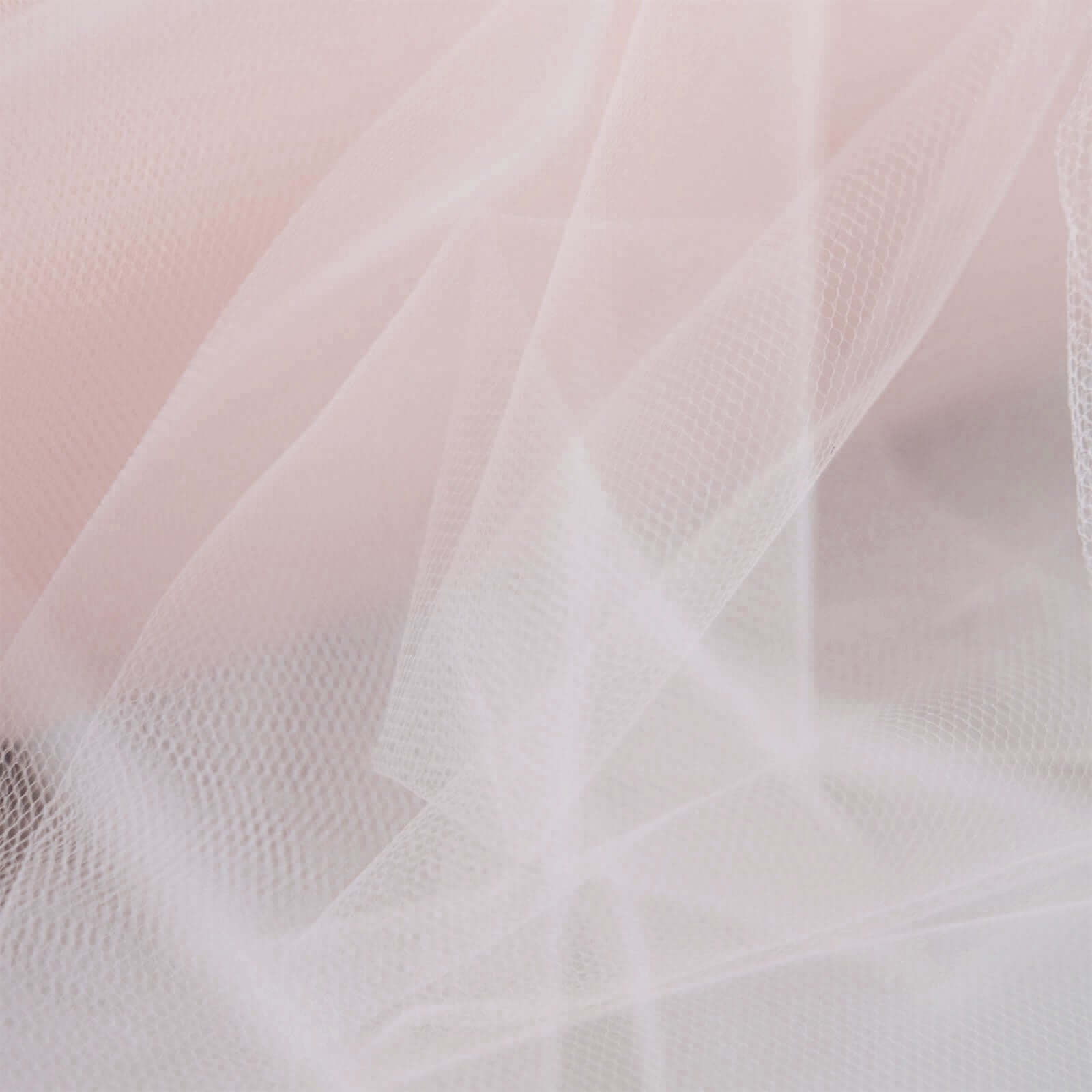 12-Inch Wide, 100-Yard Blush Tulle Fabric Bolt for Craft Projects