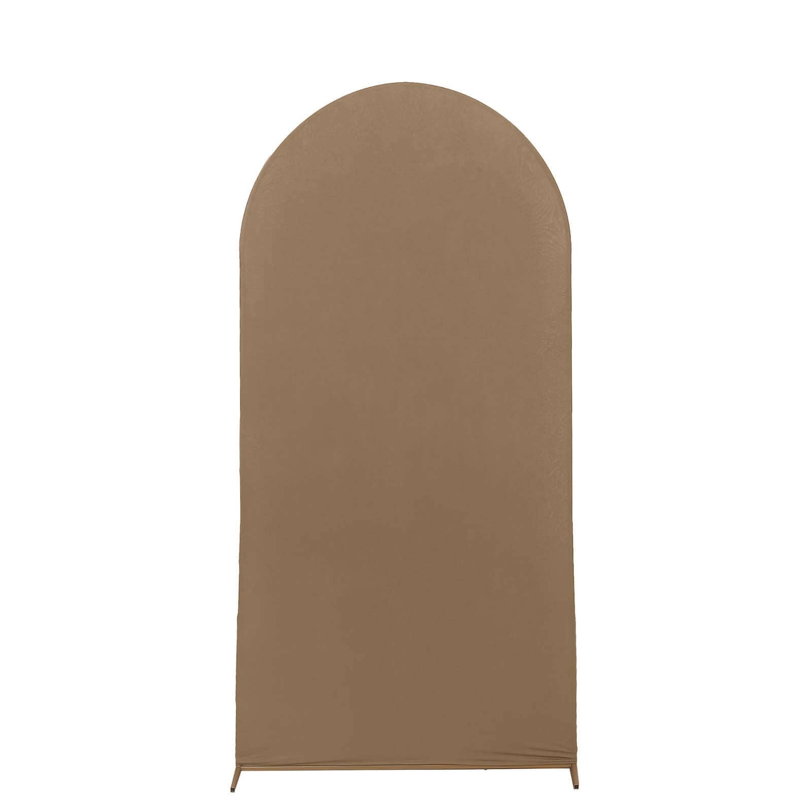 Hot Sale! 7ft Matte Taupe Spandex Fitted Cover for Round Top Wedding Arch Backdrop Stand