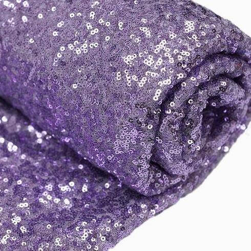 Sparkly Lavender Lilac Sequin Fabric Roll - 54'x4 Yards for DIY Crafts