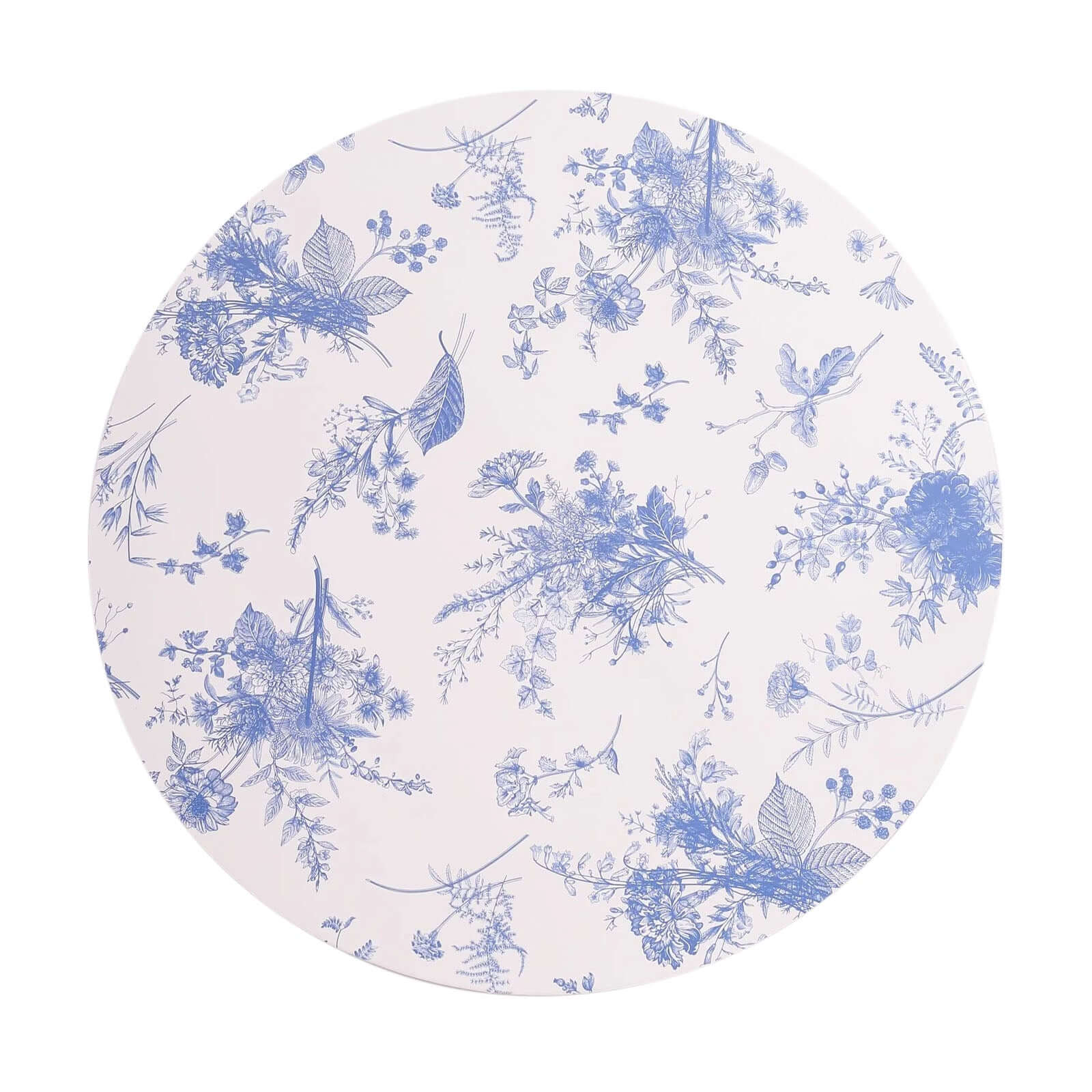 Get This 6-Pack of Stylish 13-Inch French Toile Print Disposable Charger Plates for Easy Cleanup