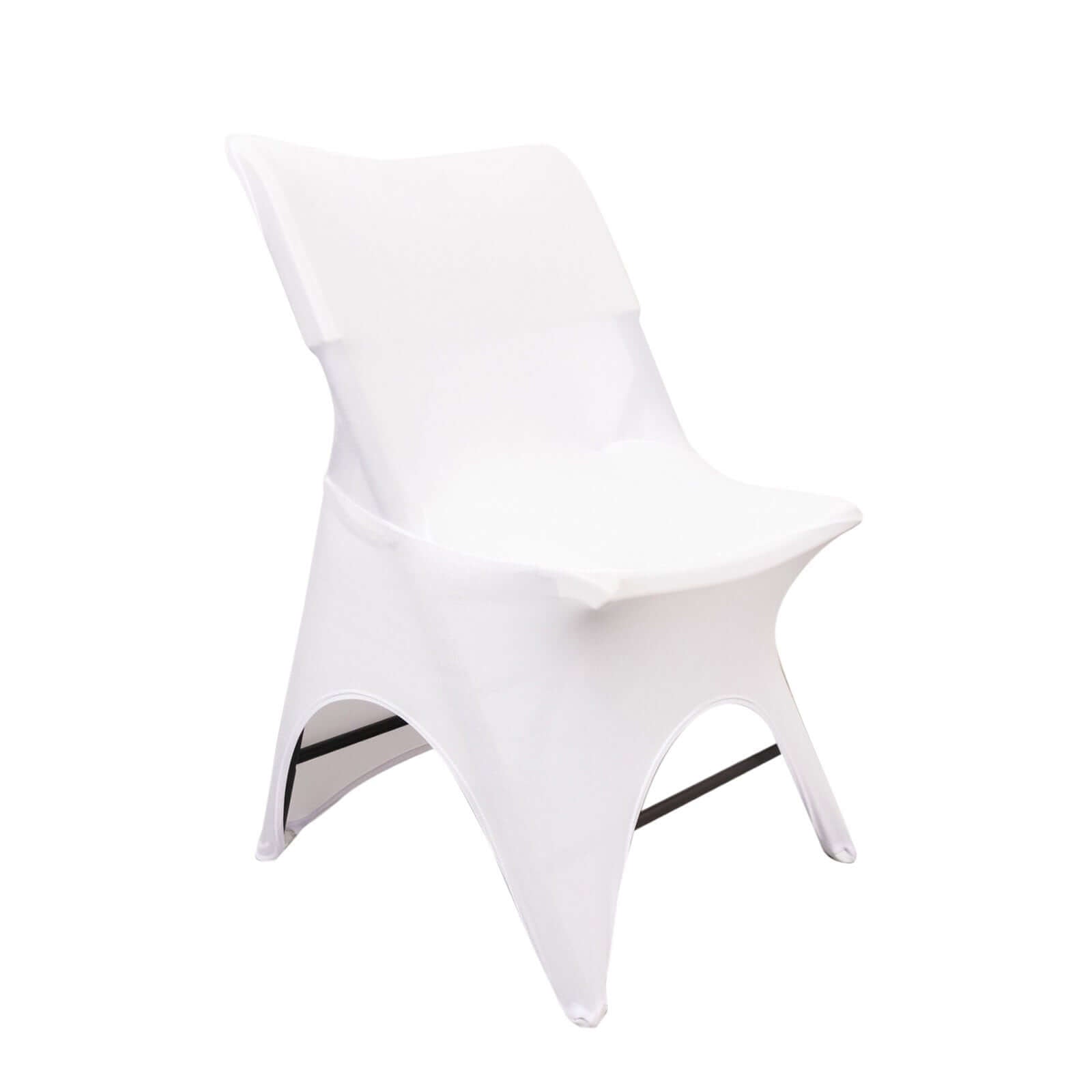 Hot Sale! Premium White Stretch Spandex Slipcover for Standard Folding Chairs