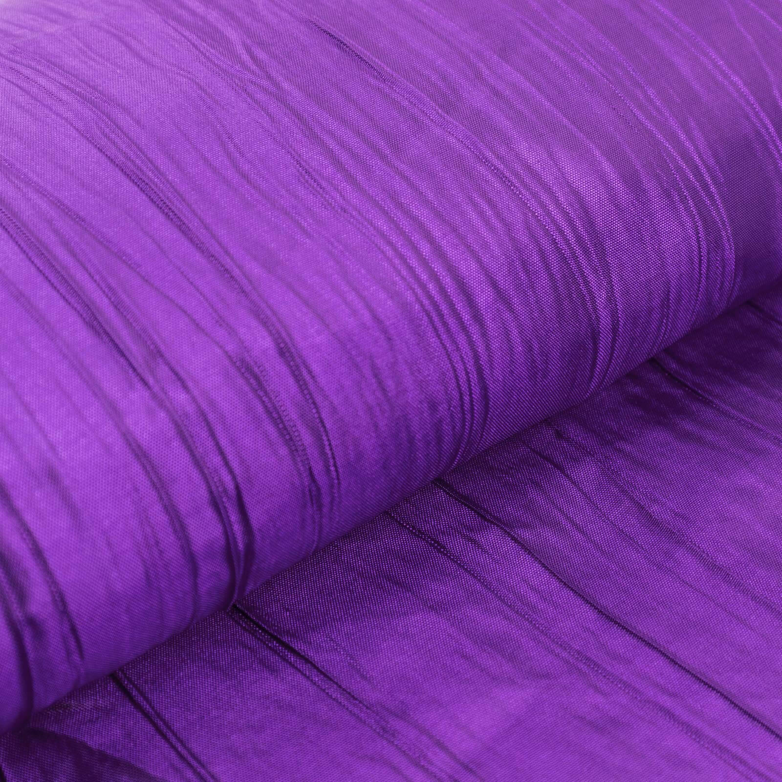 Hot Deal! 54-Inch Wide, 10-Yard Purple Accordion Crinkle Taffeta Fabric Bolt for Decor