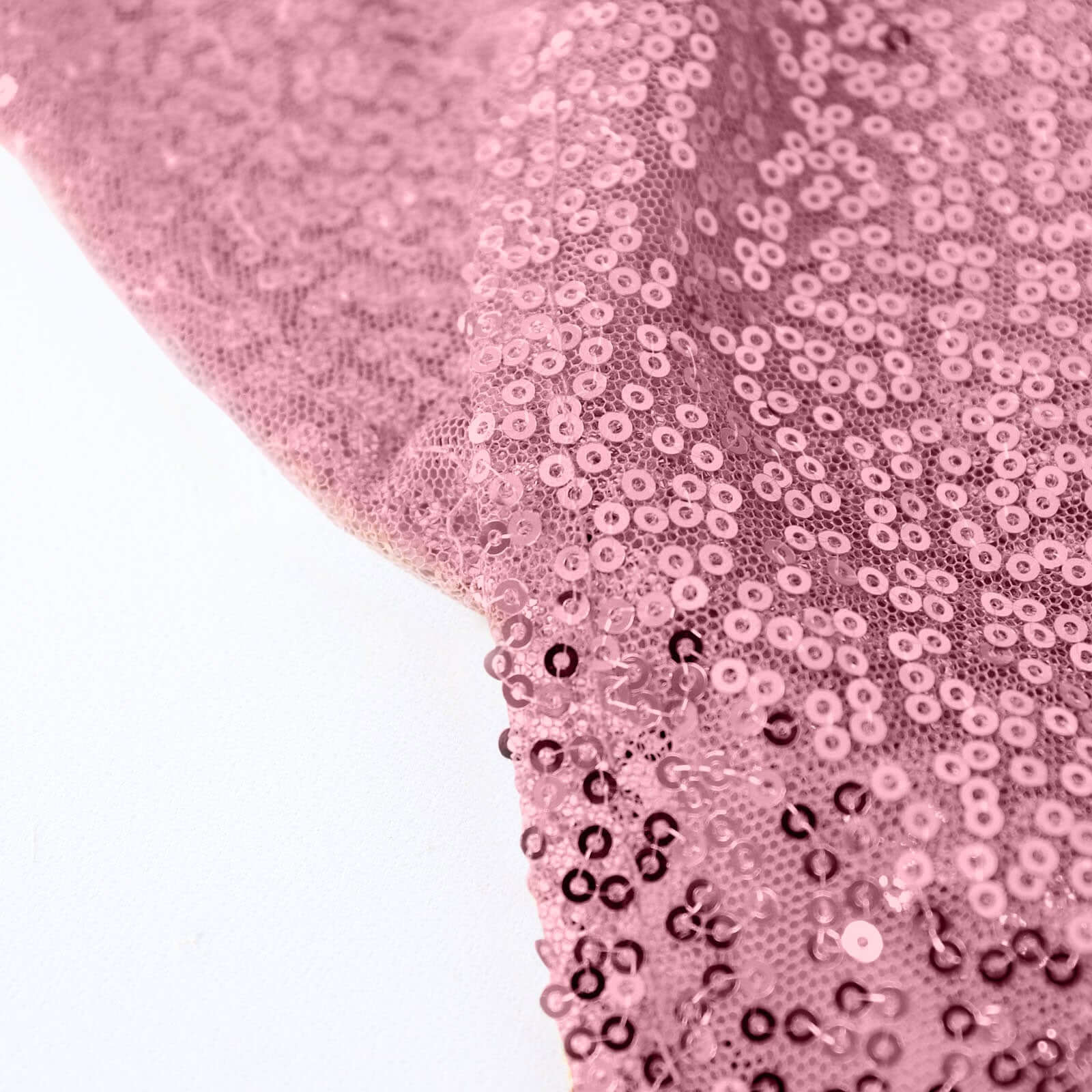 Hot Sale! Pink Seamless Glittering Round Tablecloth, 120-Inch for Themed Events