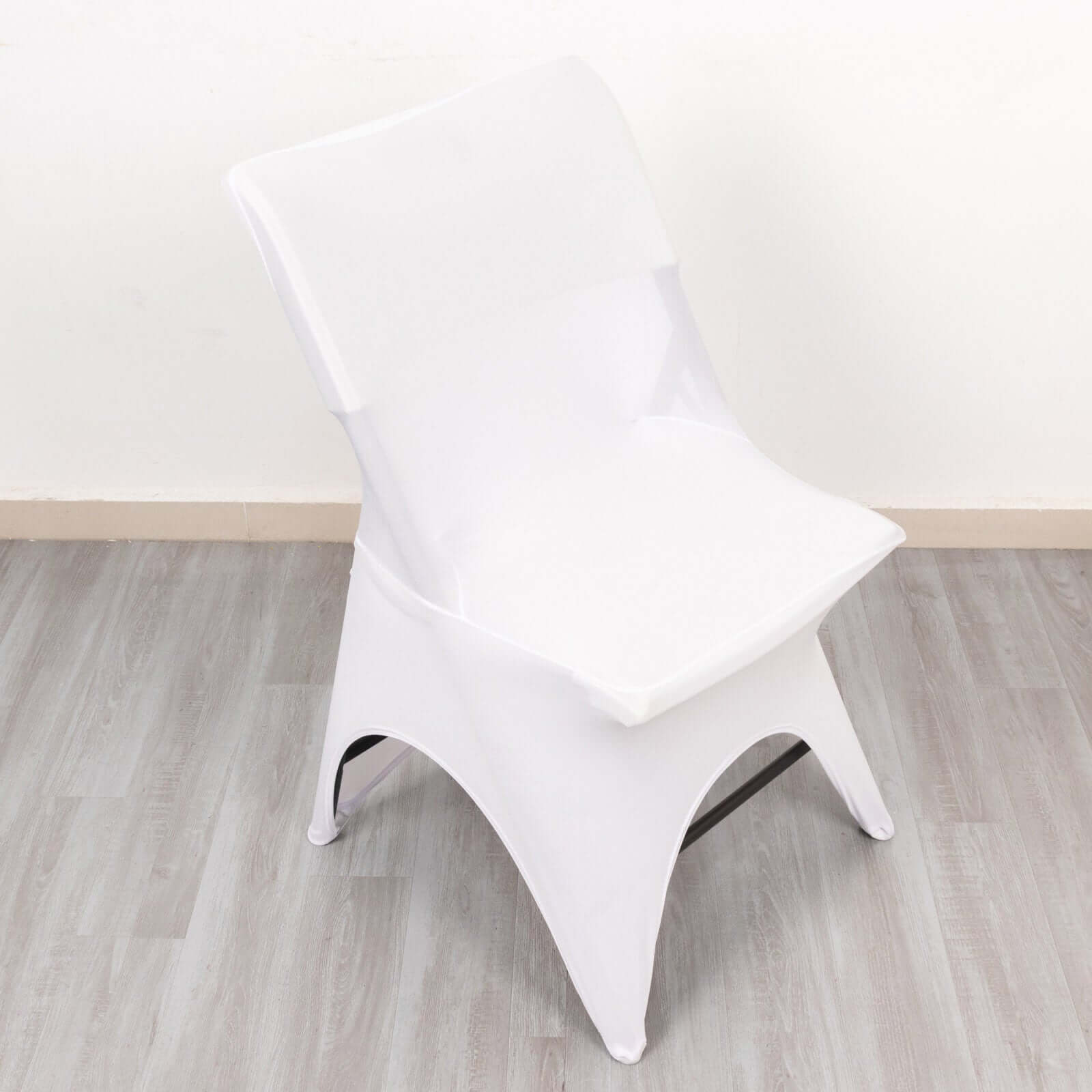 Hot Sale! Premium White Stretch Spandex Slipcover for Standard Folding Chairs