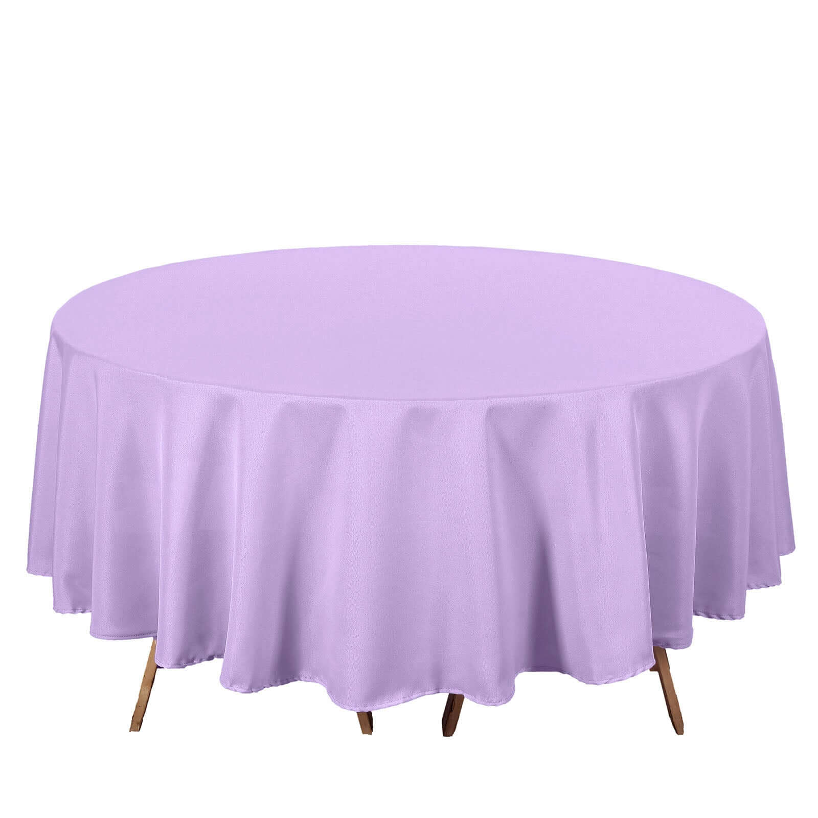 Hot Deal! 90-Inch Round Lavender Lilac Polyester Tablecloth - Stain & Wrinkle-Resistant