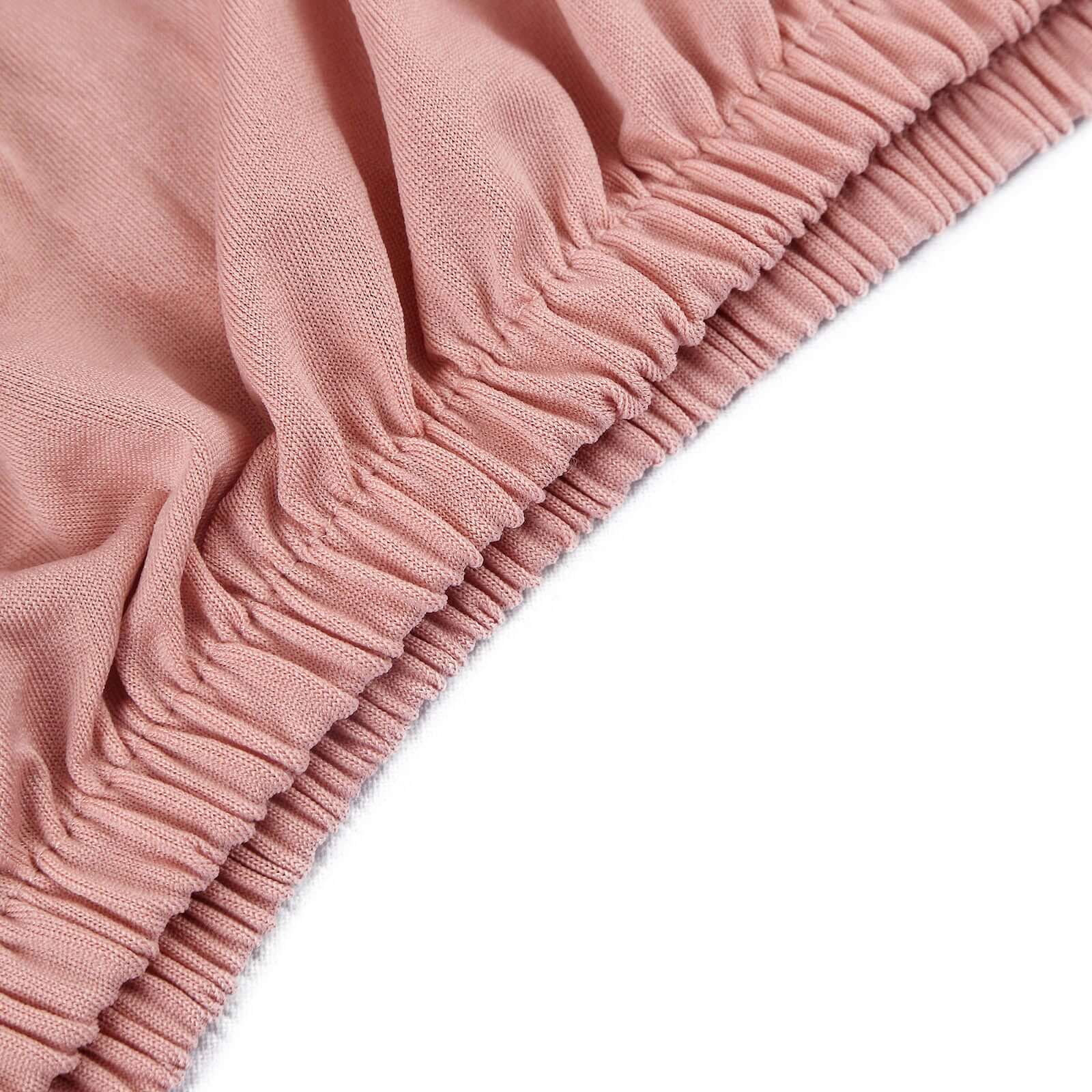 Hot Deal! Set of 5 Stretchable Dusty Rose Spandex Cylinder Pedestal Stand Covers, 160 GSM