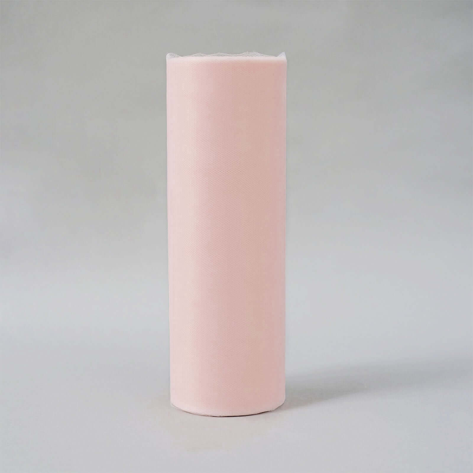 12-Inch Wide, 100-Yard Blush Tulle Fabric Bolt for Craft Projects