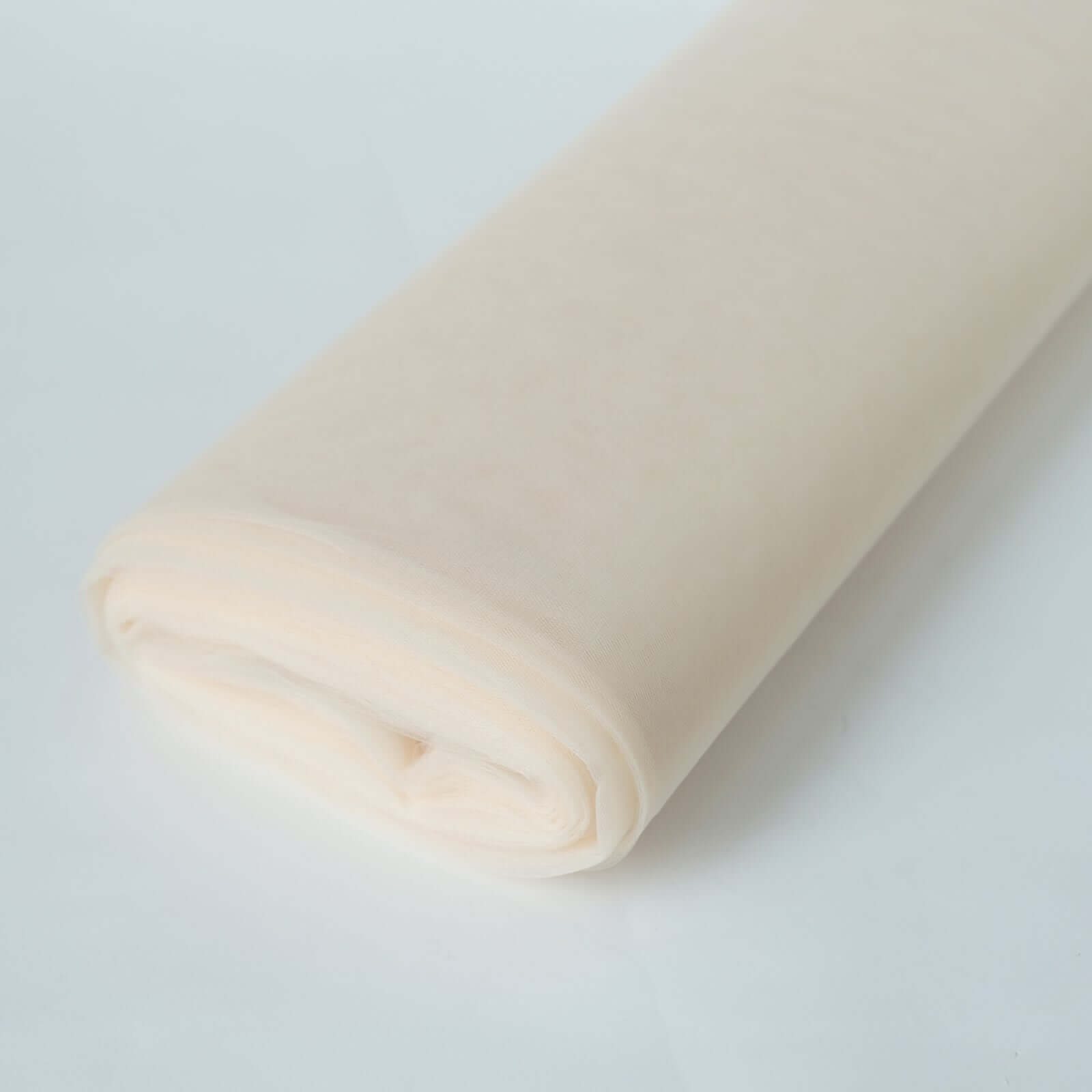 Hot Deal! 108'x50 Yards Ivory Tulle Fabric Bolt for DIY Crafts