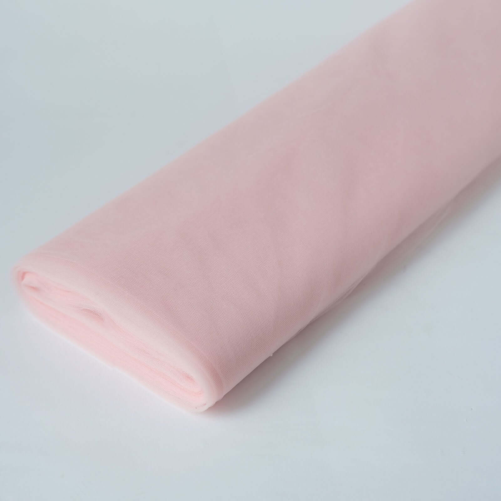 40-Yard Blush Tulle Fabric Bolt, 54 Inches Wide, Ideal for DIY Crafts