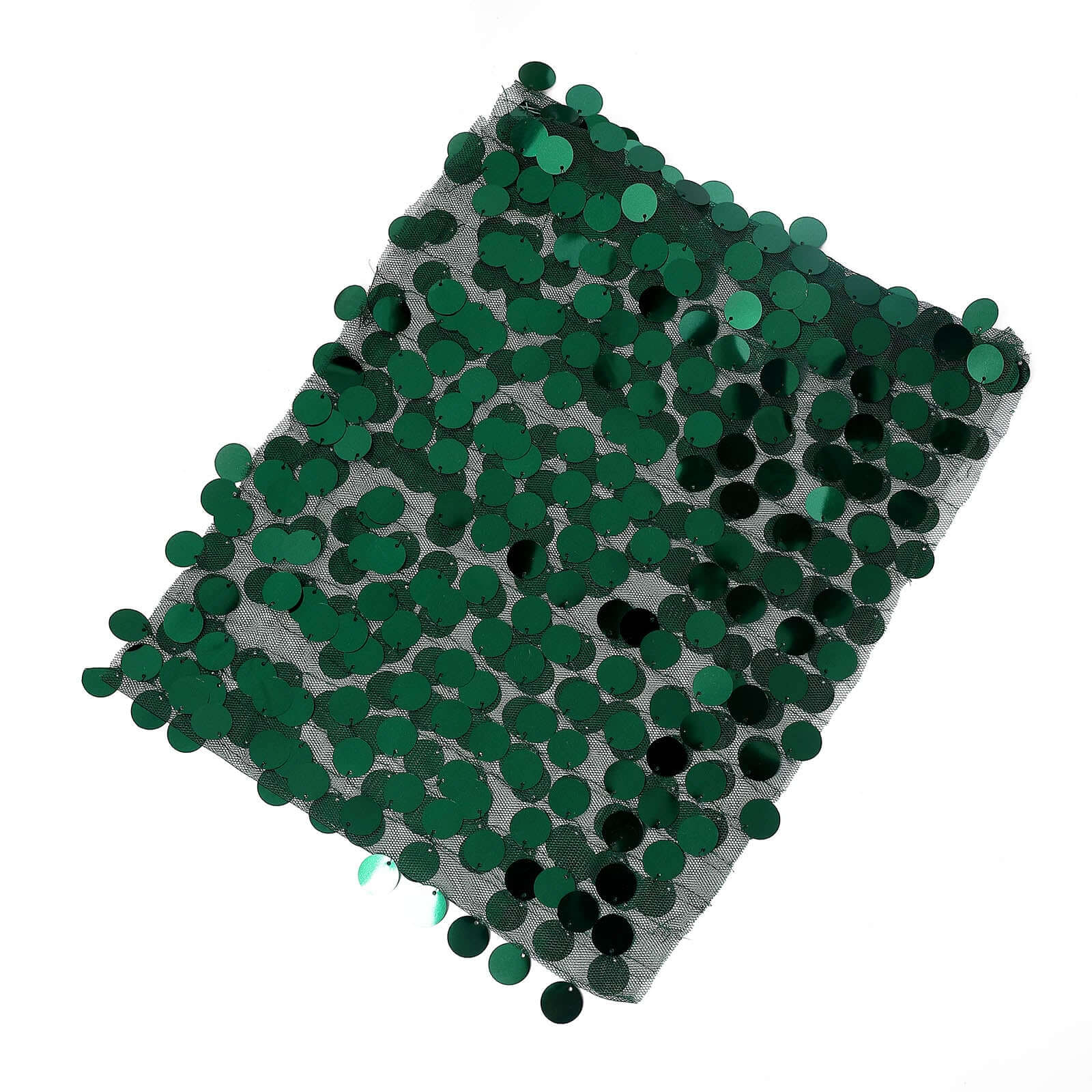 5-Pack Hunter Emerald Green Payette Sequin Chair Sash Bands - Ideal Decor for Weddings & Gatherings