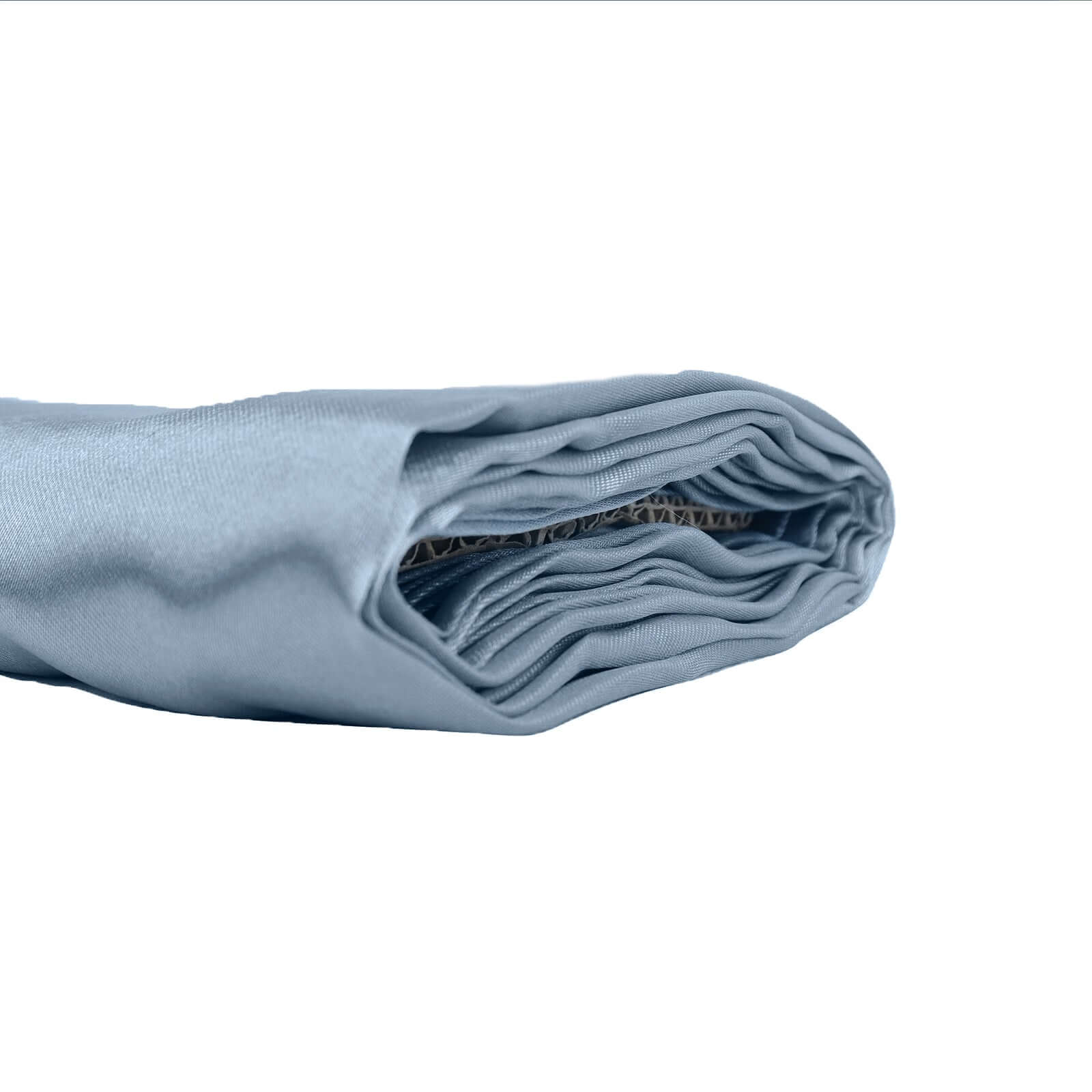 10 - Yard x 54 - Inch Dusty Blue Unfinished Satin Fabric Bolt