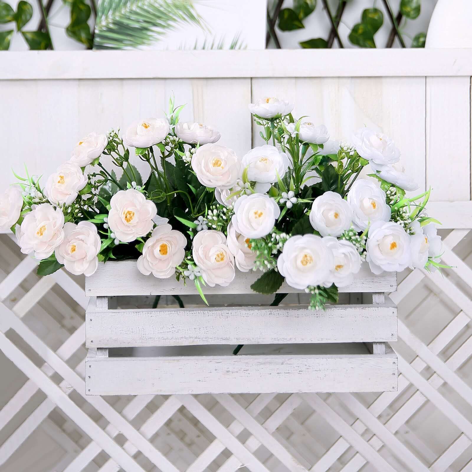 Hot Deal! 4-Bush Blush Artificial Silk Peony Flower Bouquet