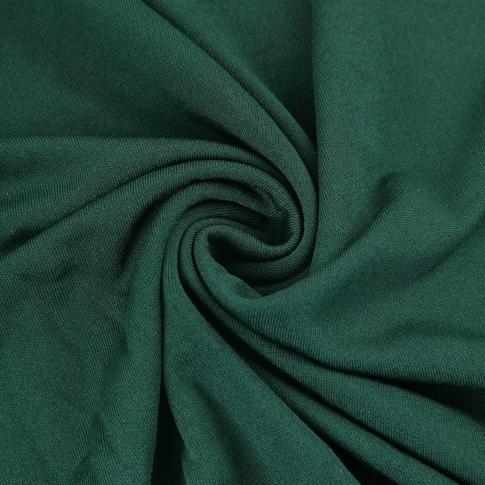 Hot Deal! Set of 5 Stretchable Hunter Emerald Green Spandex Cylinder Pedestal Stand Covers, 160 GSM