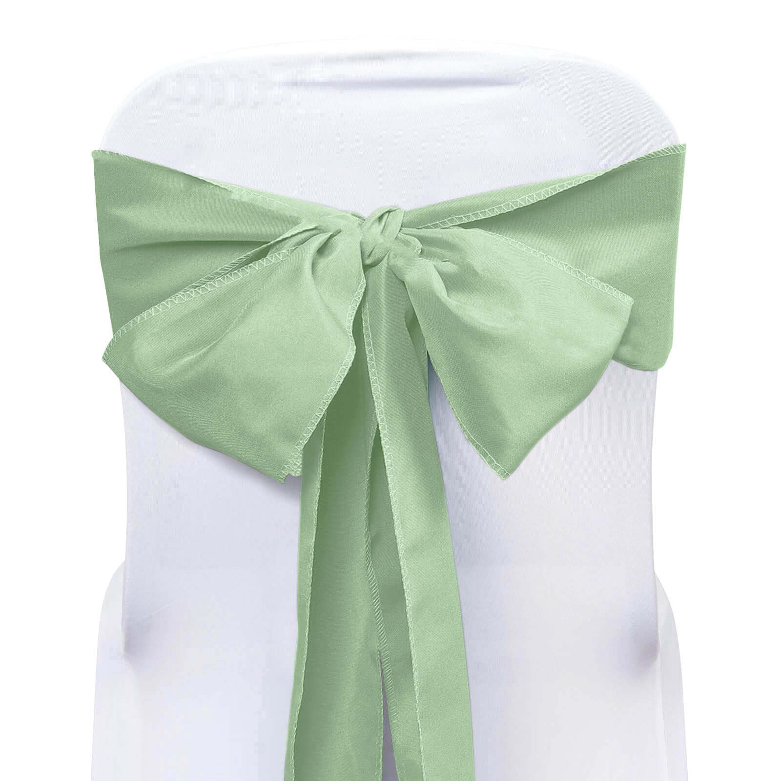 Hot Deal! 5-Pack Sage Green Polyester Chair Sashes 6x108