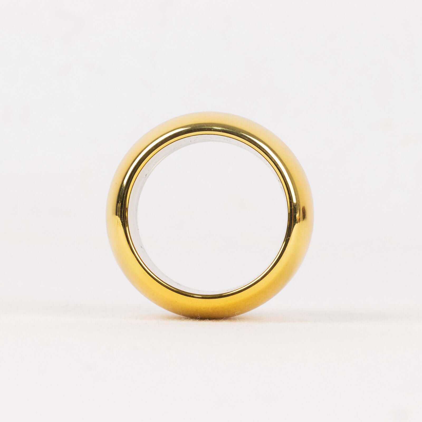 4-Pack Gold Shiny Metallic Acrylic Napkin Rings - Ideal for Events