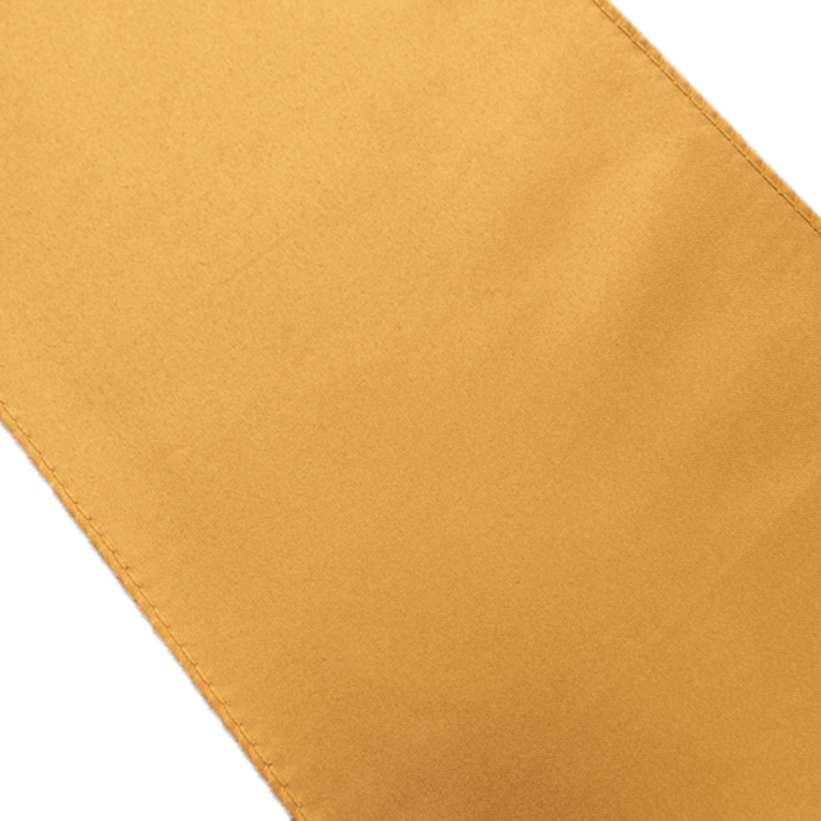 5-Pack Gold Lamour Satin Chair Sashes (6x106) - Perfect Reusable Decor for Weddings & Gatherings