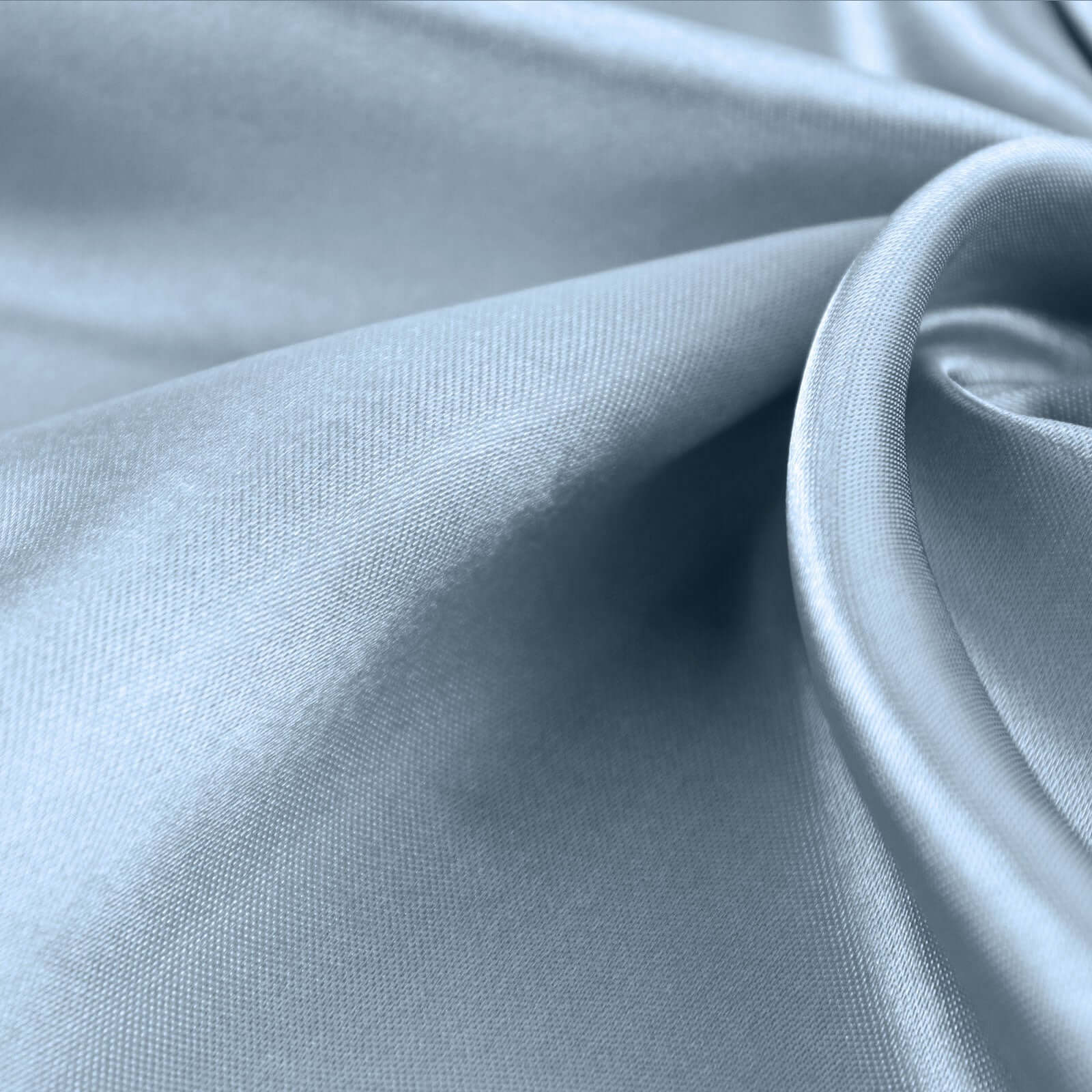 10 - Yard x 54 - Inch Dusty Blue Unfinished Satin Fabric Bolt