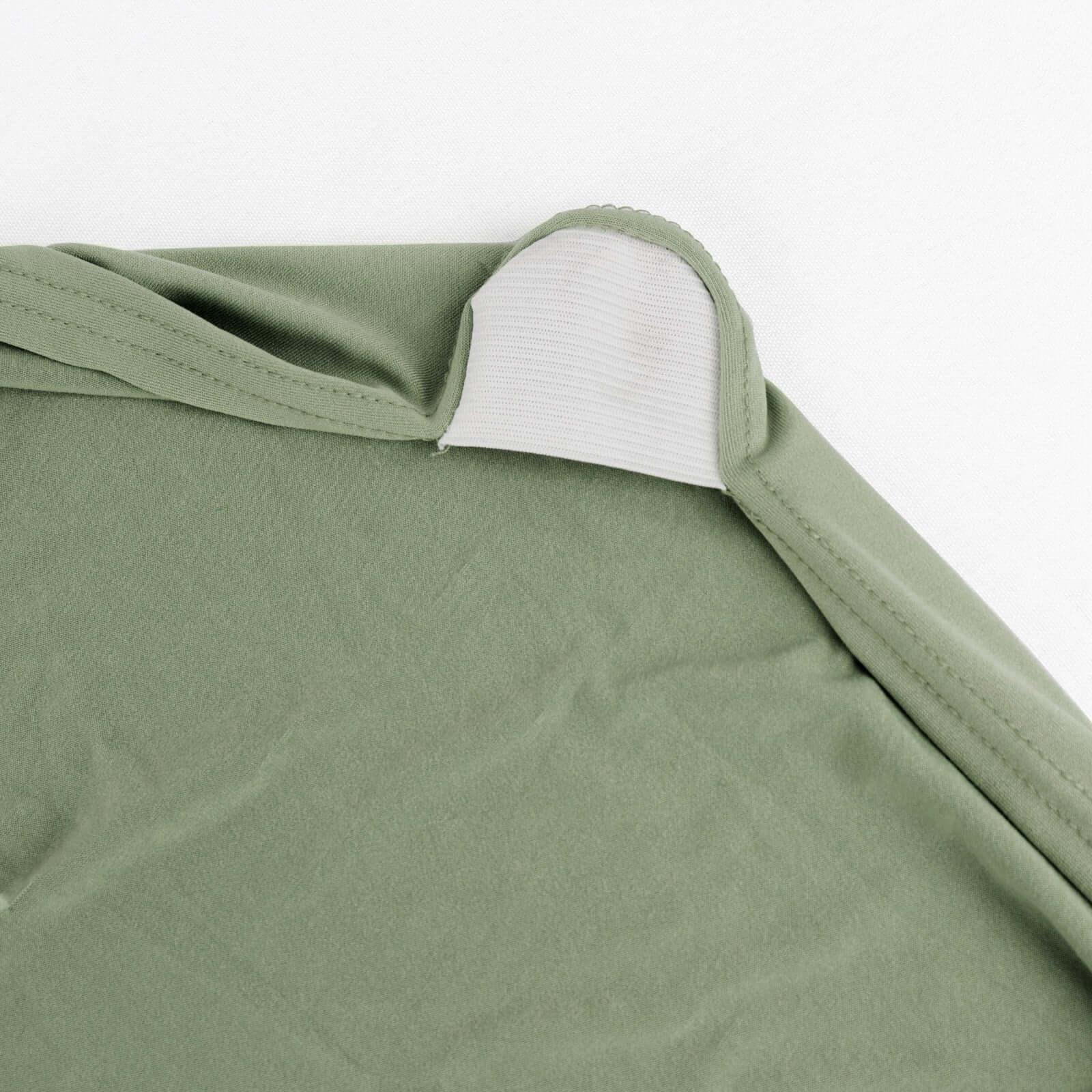 Discount! Reusable & Wrinkle-Resistant 160GSM Spandex Folding Chair Cover in Dusty Sage Green