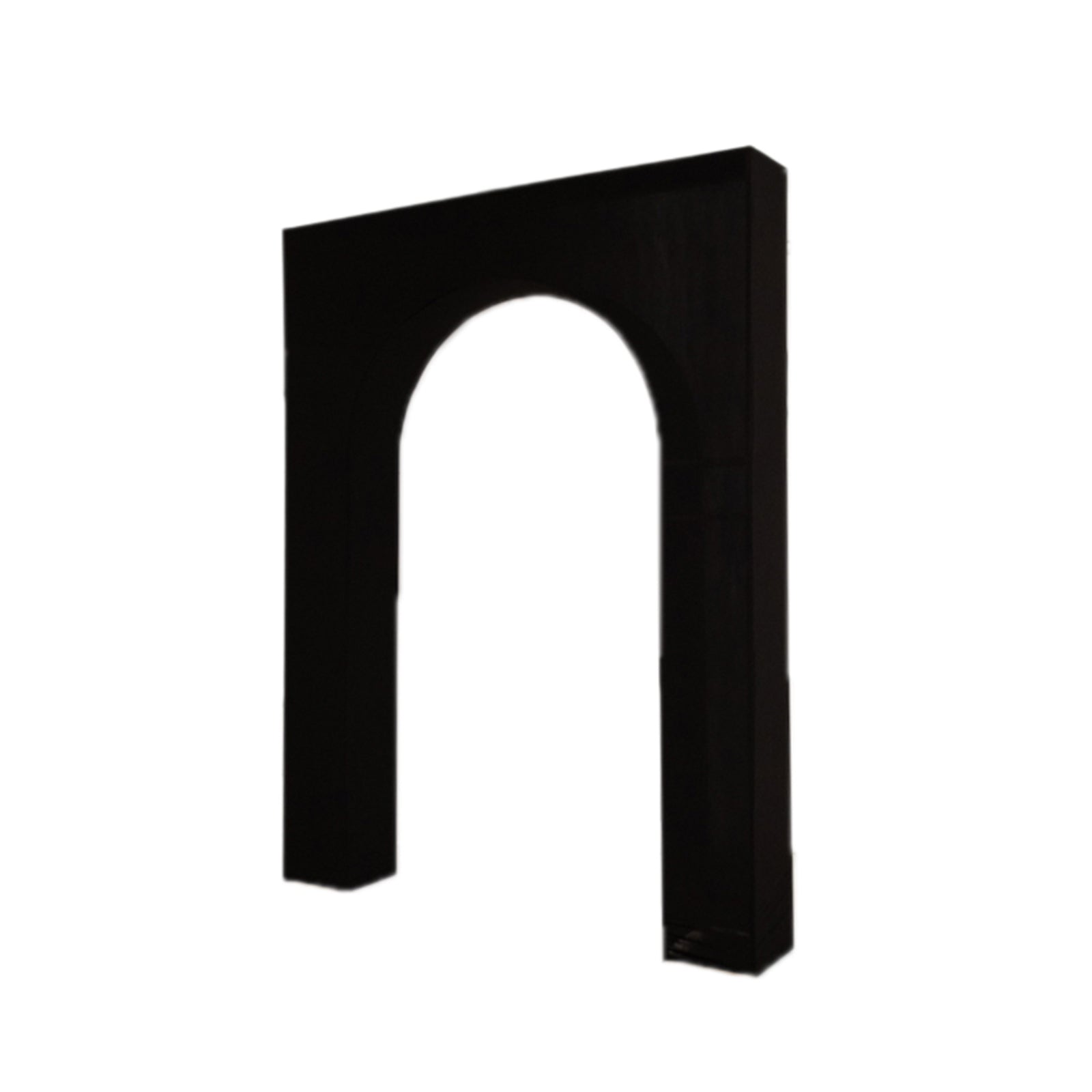 Premium 7ft Black Spandex Cover for Arc de Triomphe Wedding Arch Stand - Ideal for Events