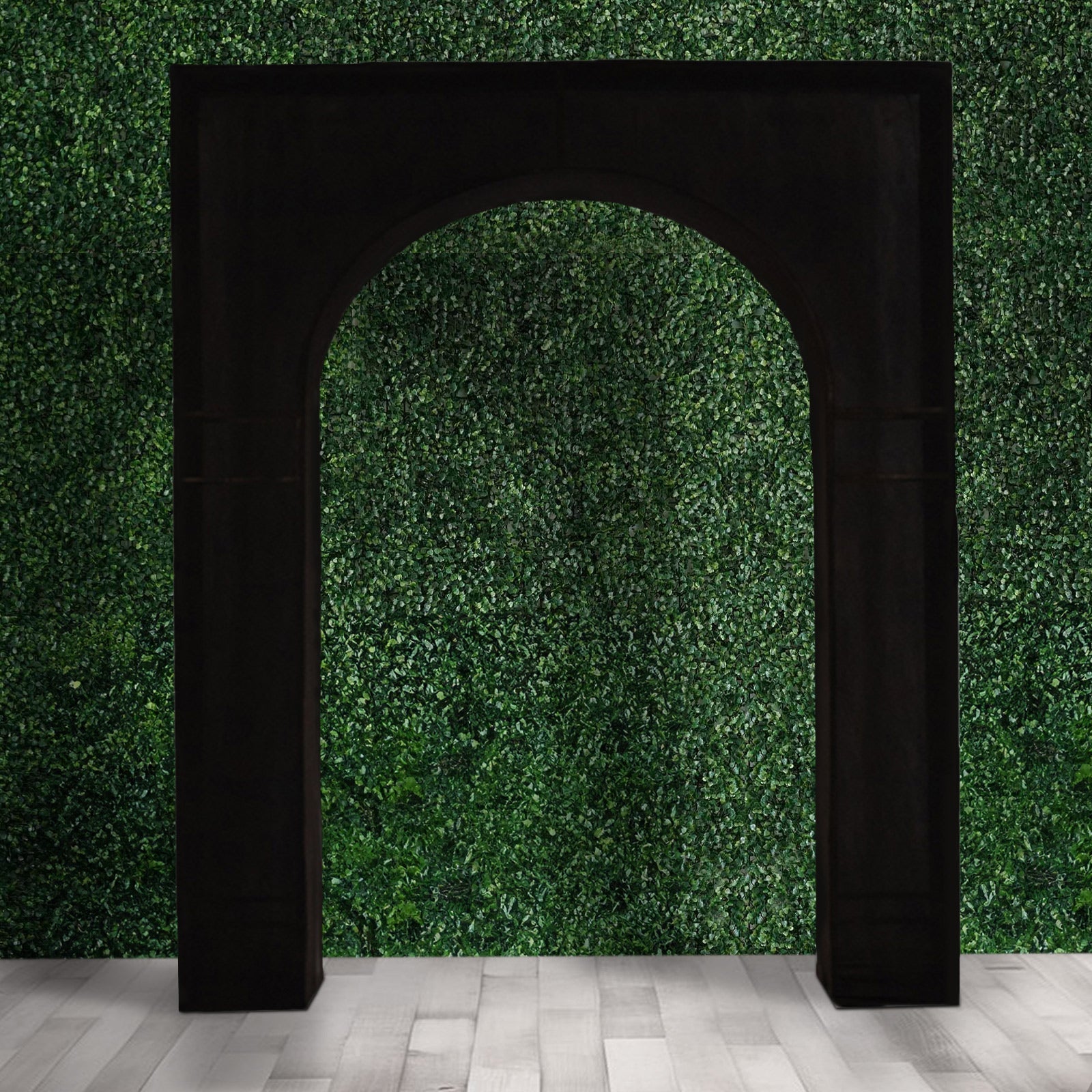 Premium 7ft Black Spandex Cover for Arc de Triomphe Wedding Arch Stand - Ideal for Events