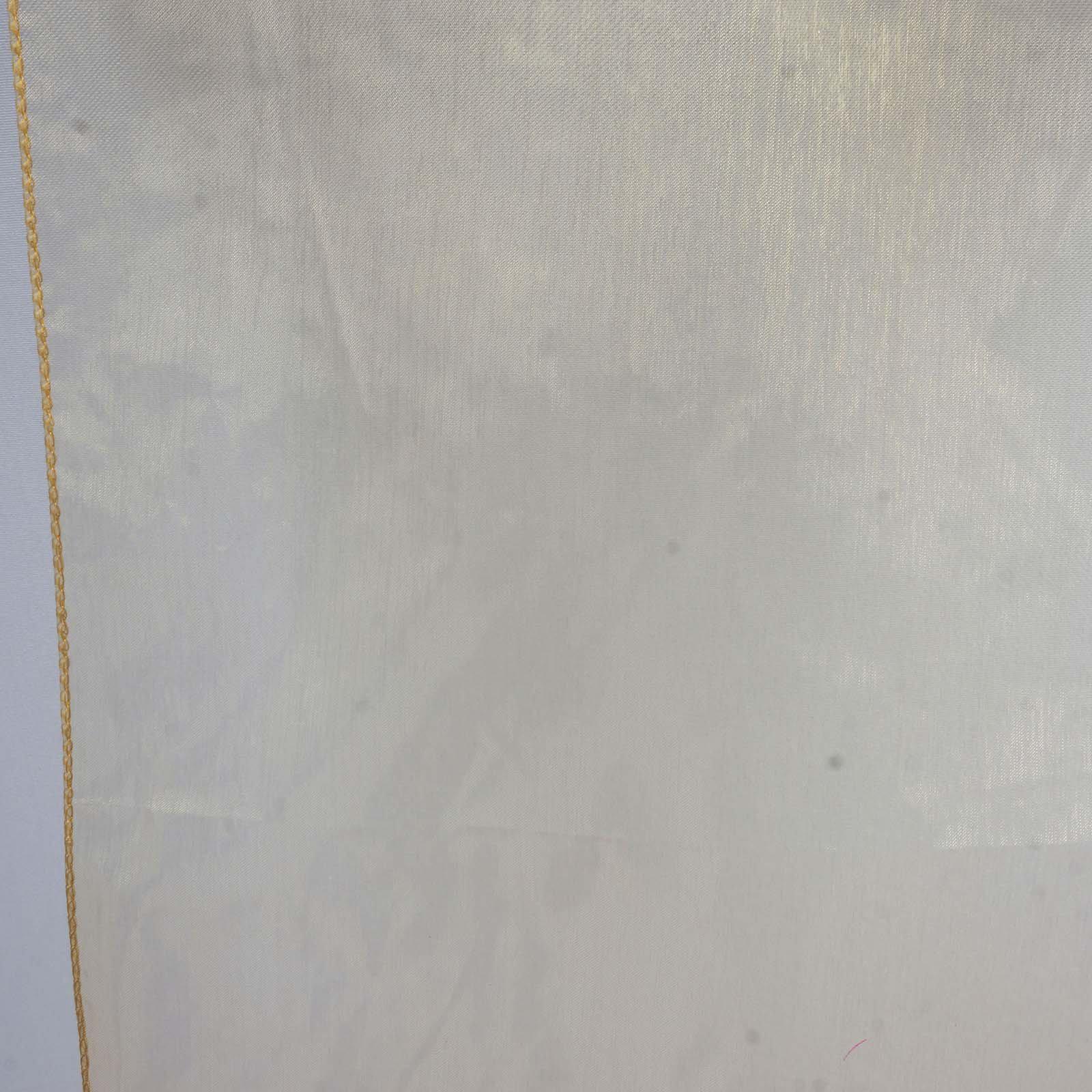 10-Piece Set of Gold Sheer Nylon Organza Table Runners, Ideal for Weddings