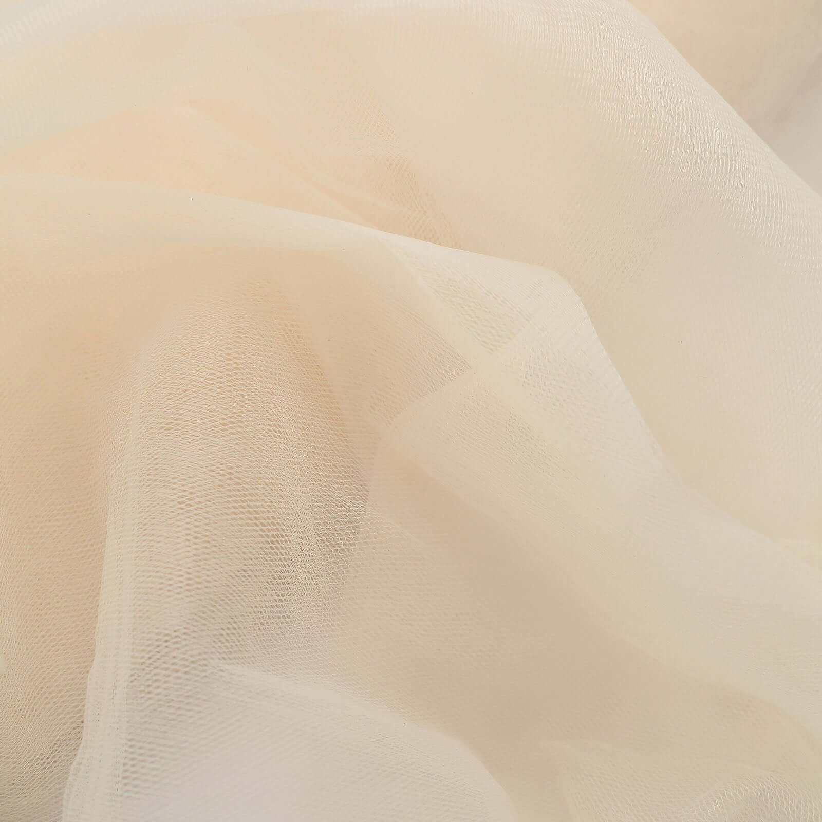 Ivory Tulle Fabric Bolt - 54' Wide, 40 Yards for DIY Crafts