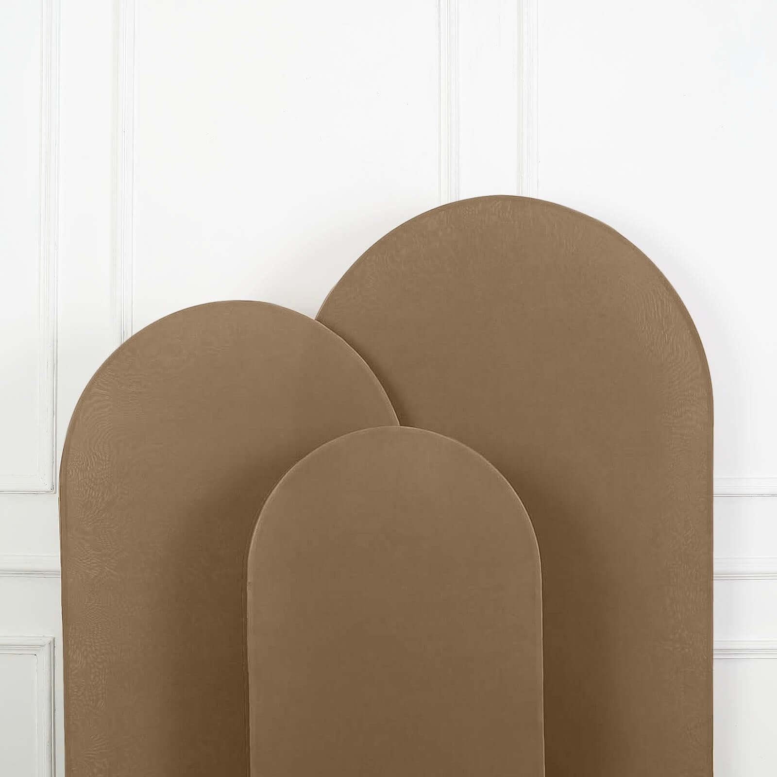 Hot Sale! 7ft Matte Taupe Spandex Fitted Cover for Round Top Wedding Arch Backdrop Stand