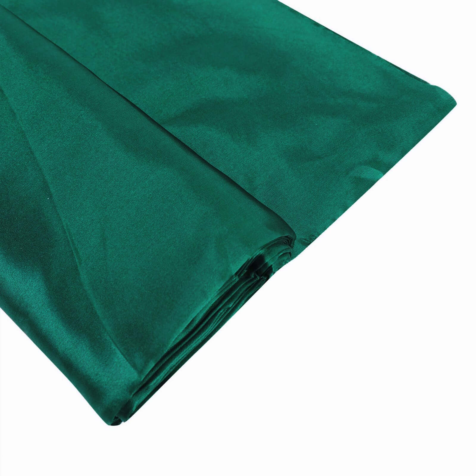 10-Yard by 54-Inch Hunter Emerald Green Satin Fabric Bolt - Ideal for DIY and Decor