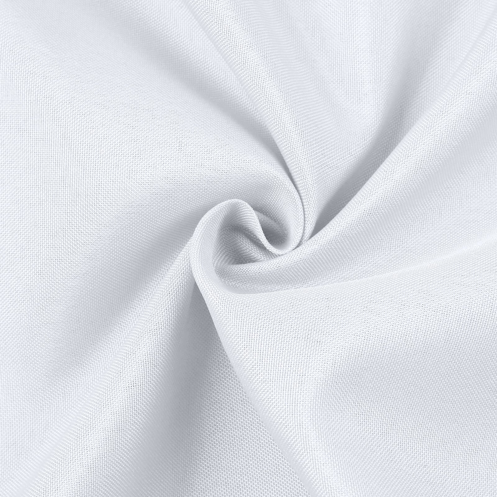 Hot! 54x10 Yards Premium White Polyester Fabric Bolt for DIY, Upholstery & Event Decor