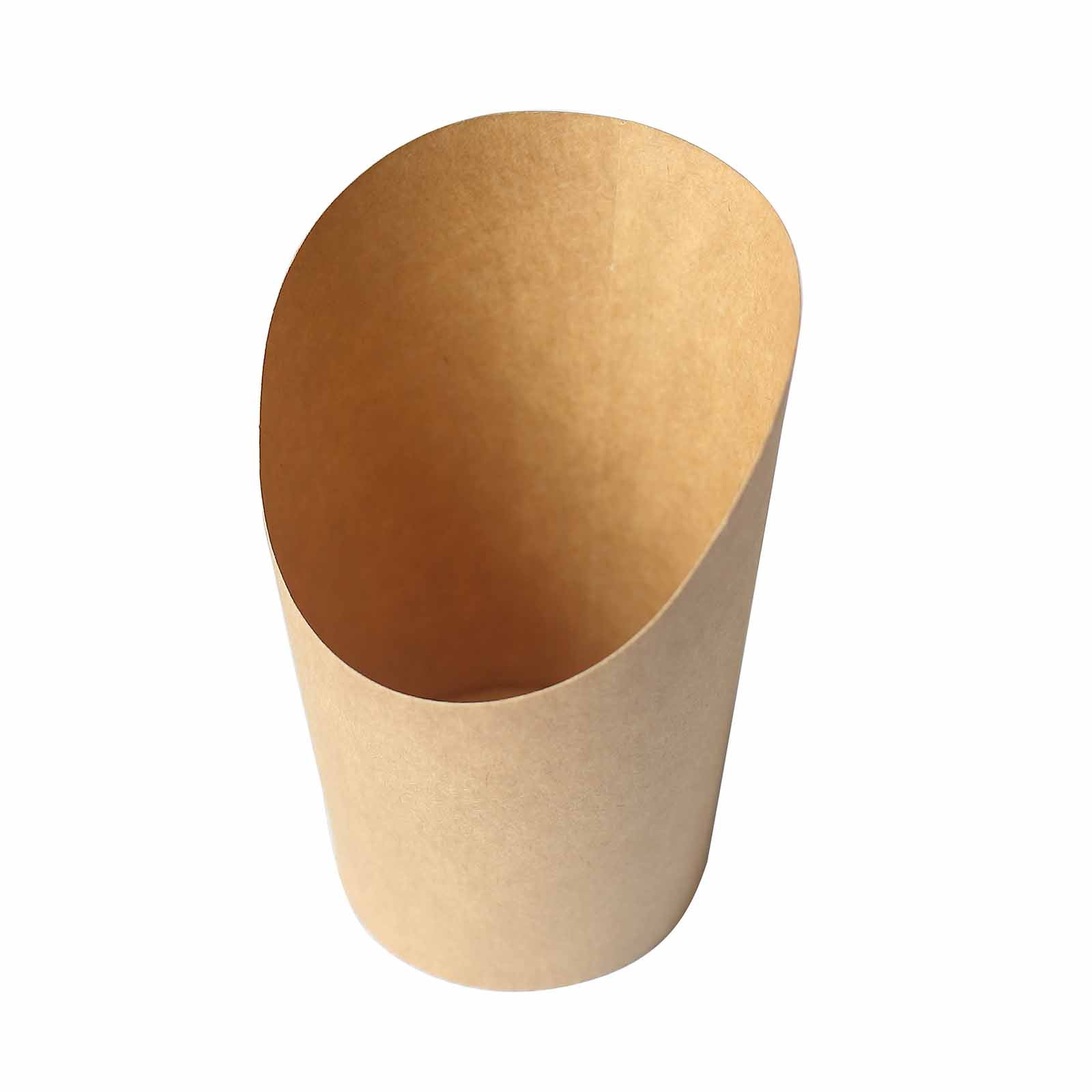 50-Pack 14oz Natural Brown Paper Popcorn Box Snack Cups - Ideal for Appetizers