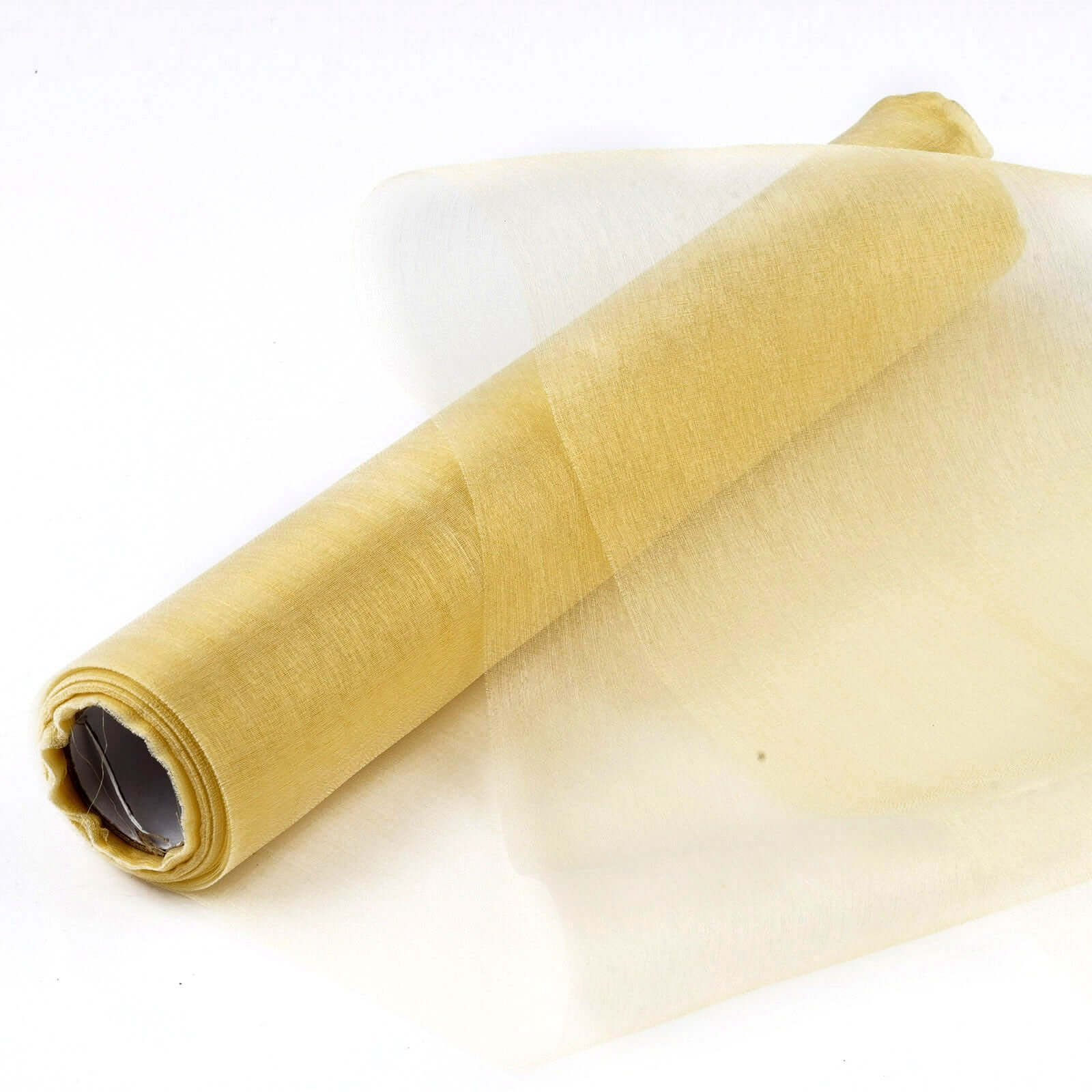 Hot Sale! 12-Foot Wide, 10-Yard Champagne Sheer Chiffon Fabric Bolt for DIY Drapery