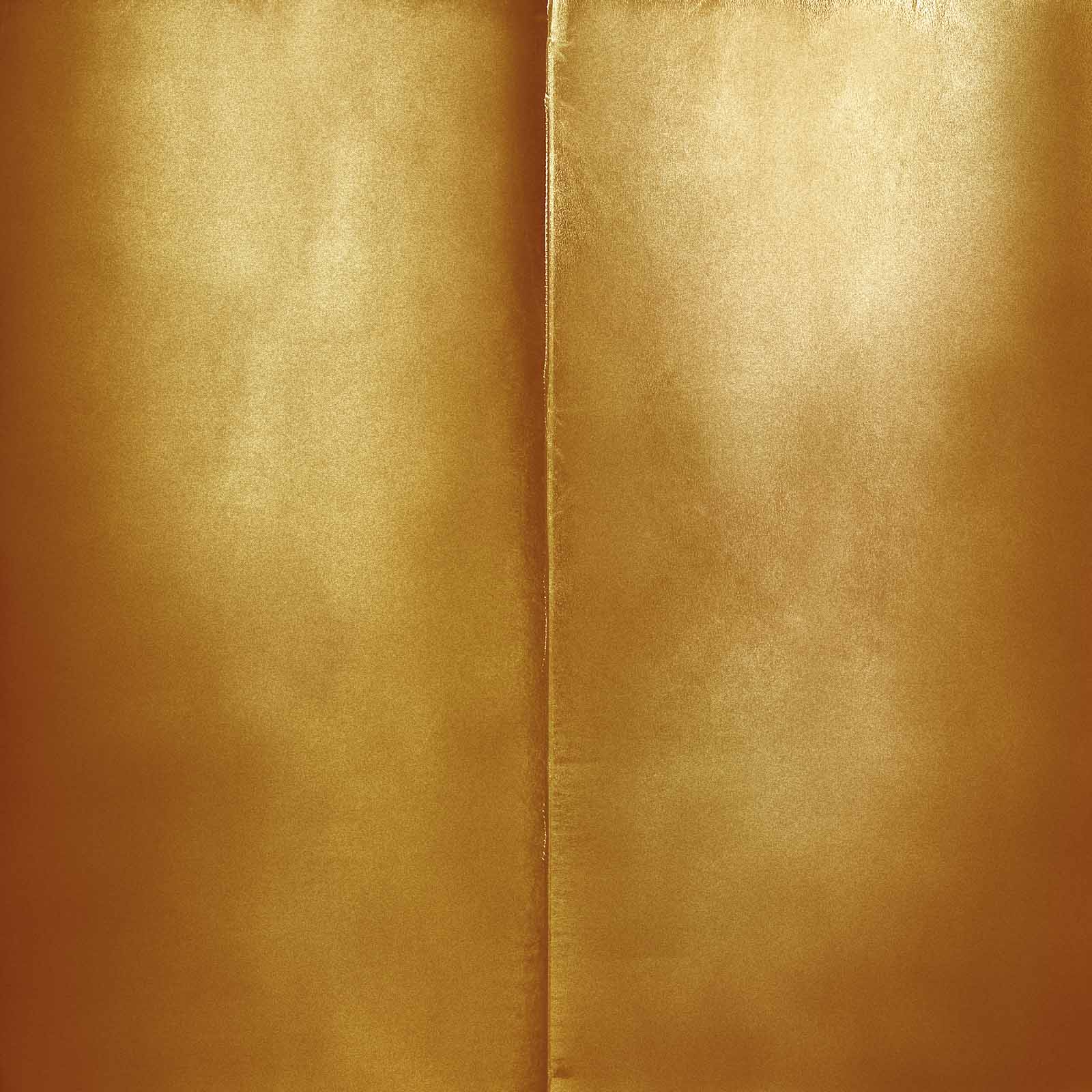 4-Piece Gold Metallic Spandex Wedding Arch Covers for Round Top Backdrops - 4ft to 7ft Sizes