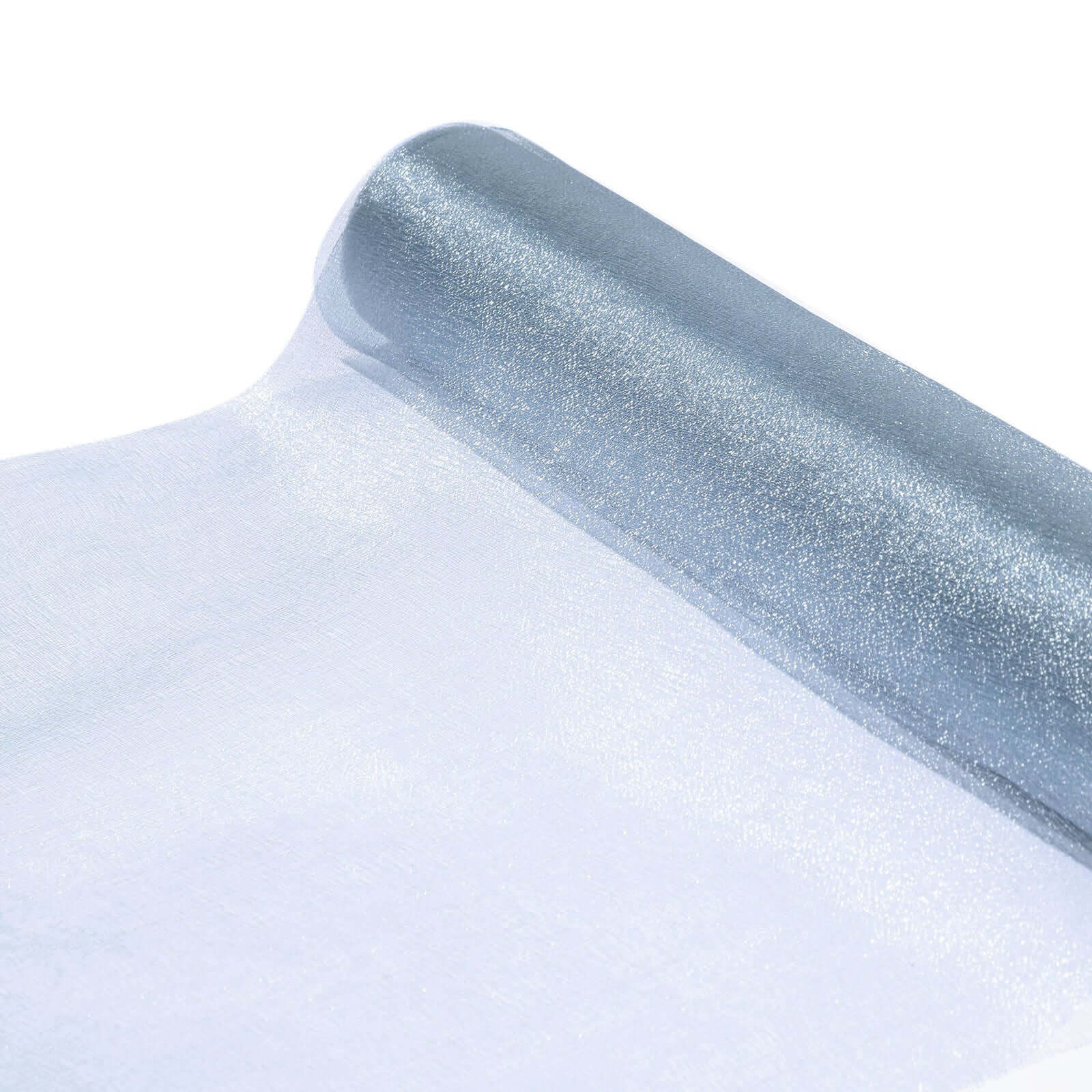 12-Foot Wide, 10-Yard Long Dusty Blue Sheer Chiffon Fabric Bolt for DIY